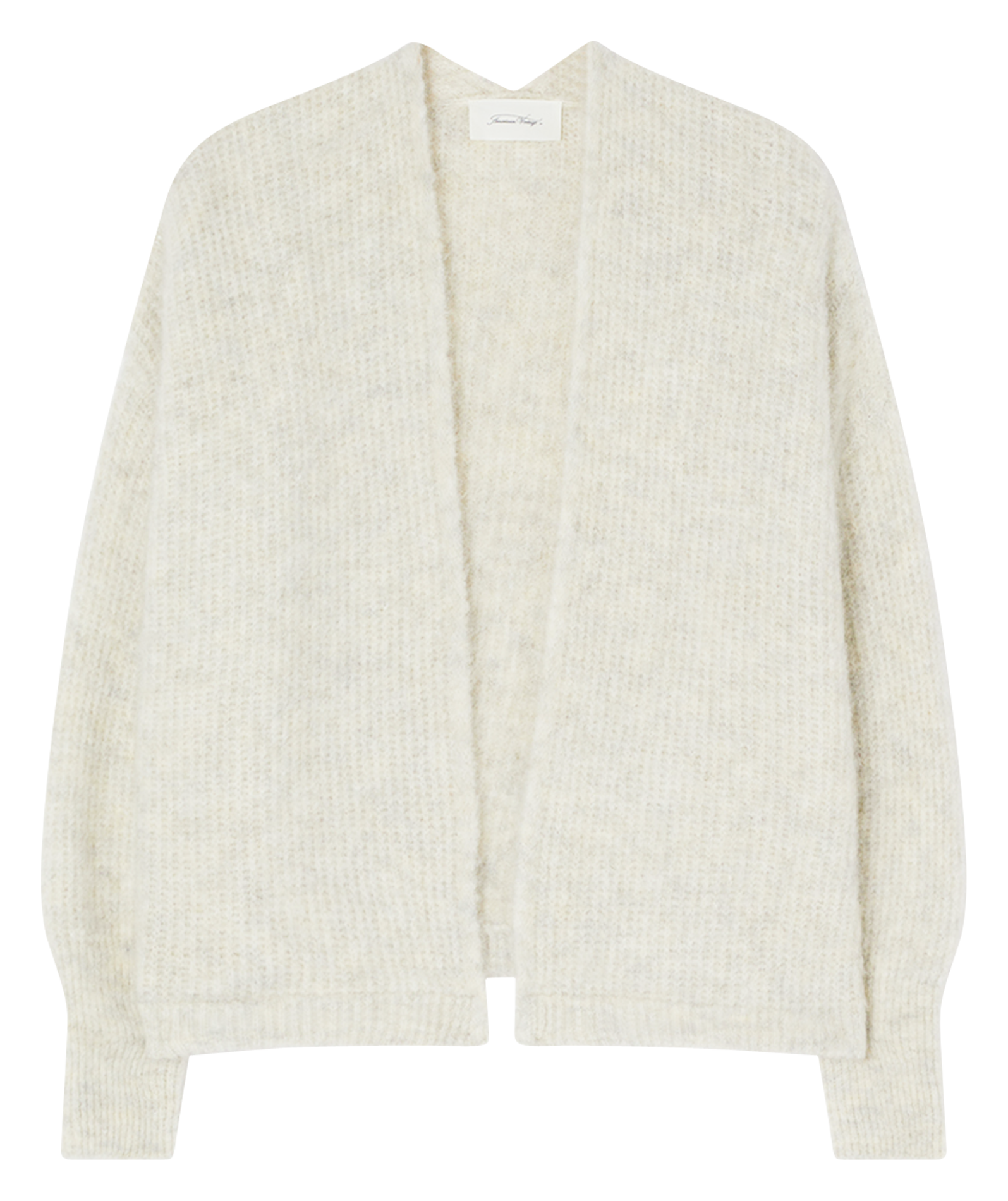 Gilet ouvert en laine et alpaga mélangé east Beige