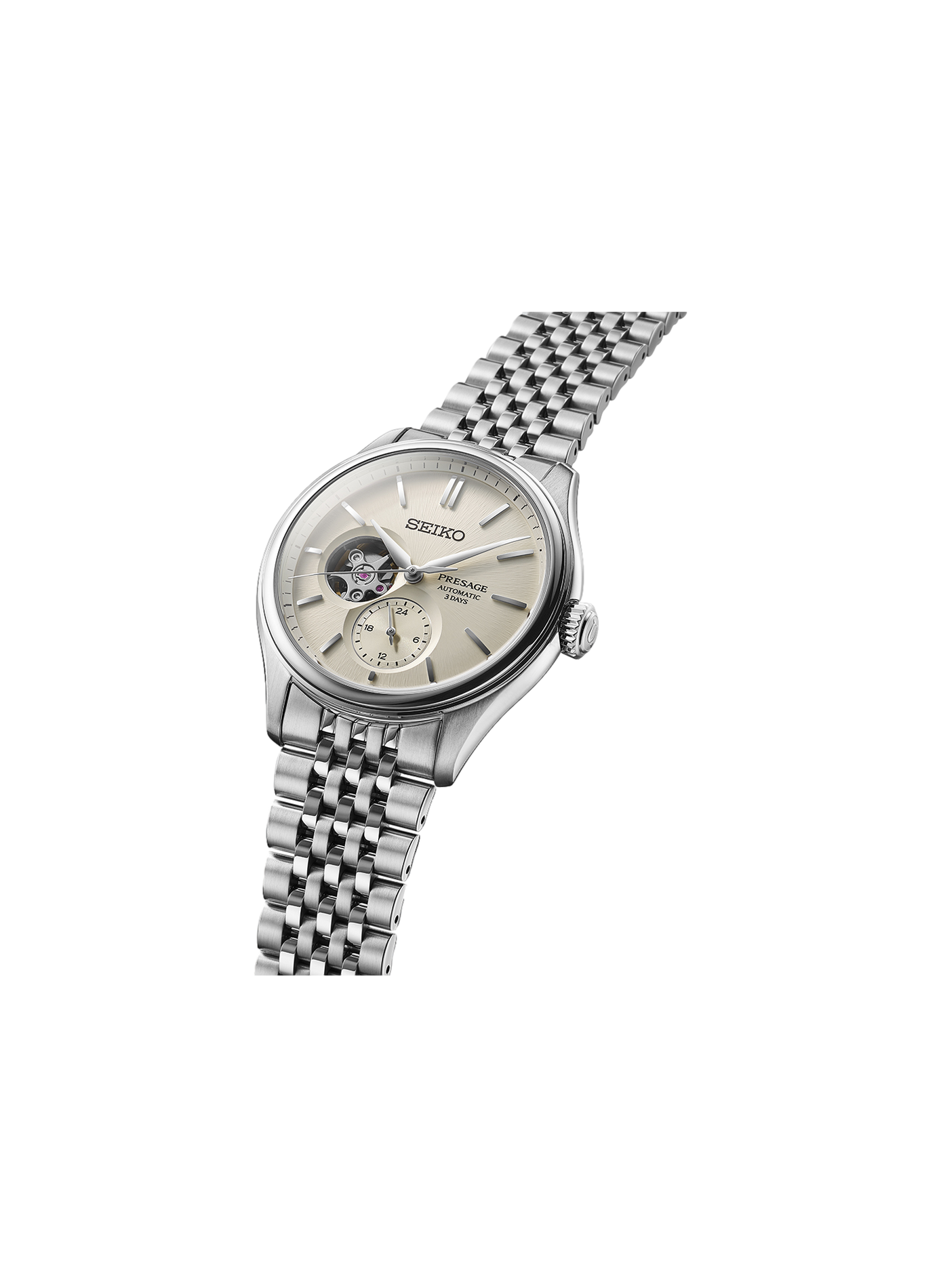 Montre en acier inoxydable SEIKO Blanc