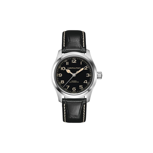 Montre automatique en cuir et acier inoxydable Montre automatique en cuir et acier inoxydable