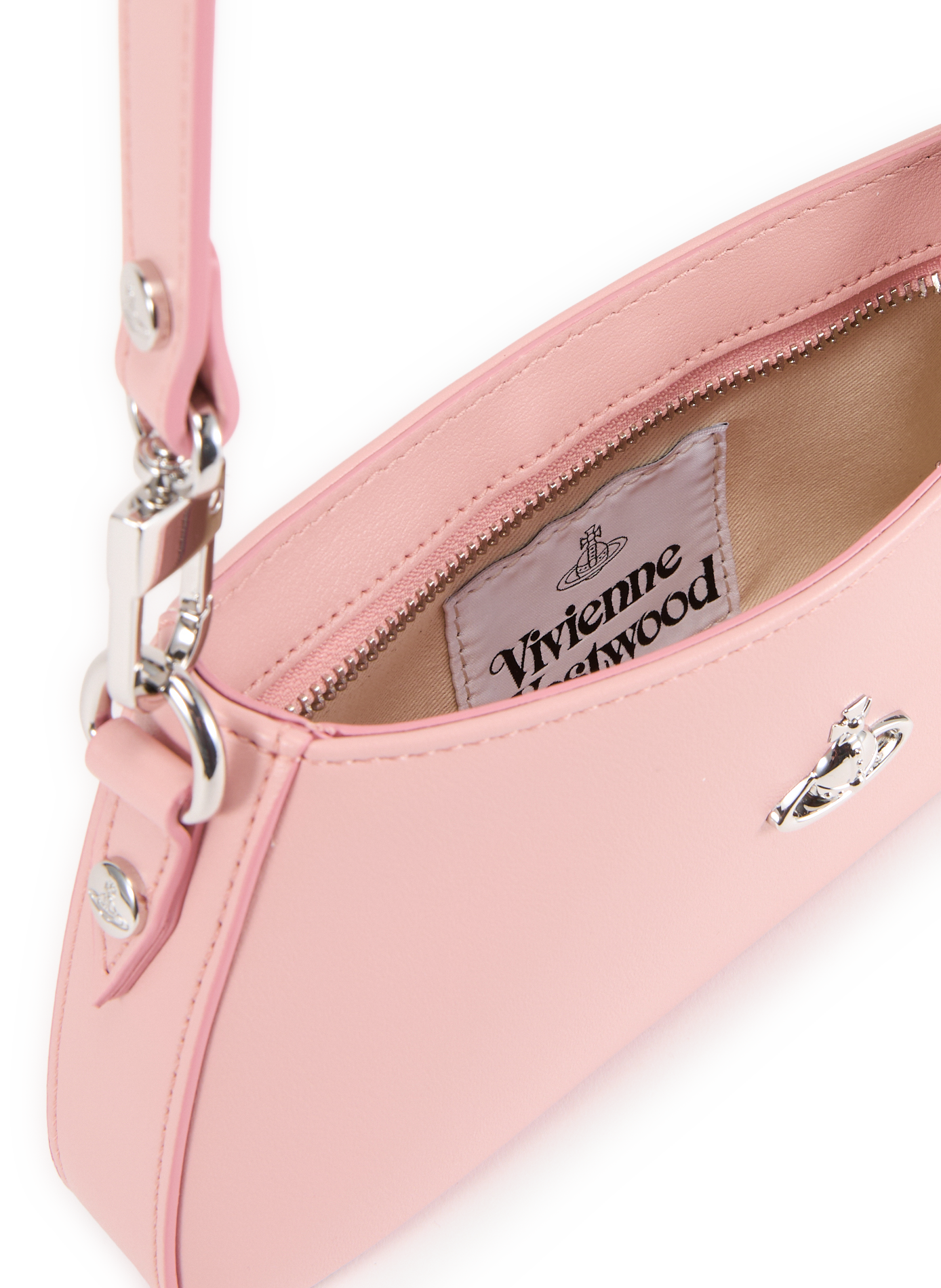 Sac épaule uni VIVIENNE WESTWOOD Rose