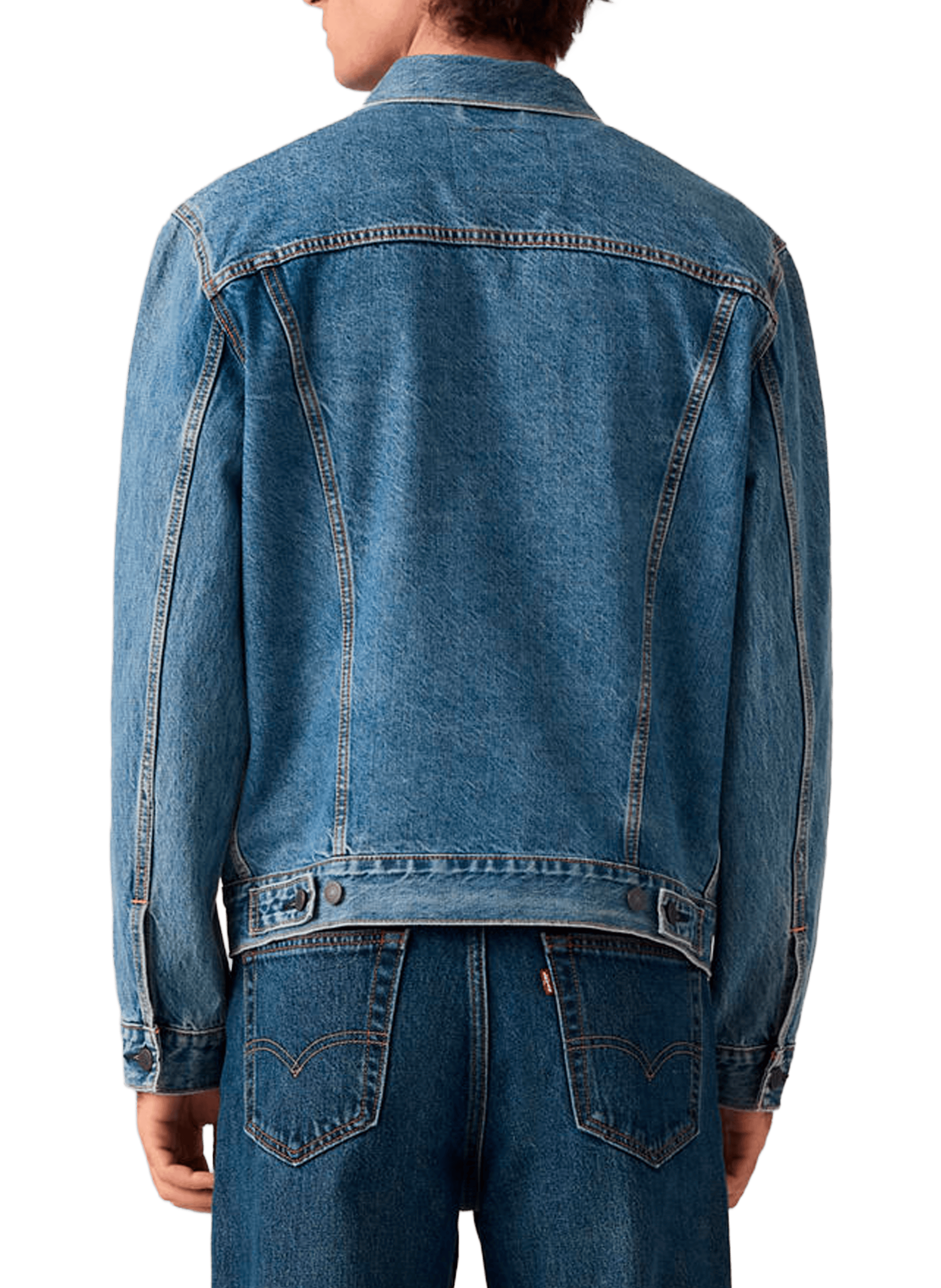 Straight cotton denim jacket LEVI'S Blue