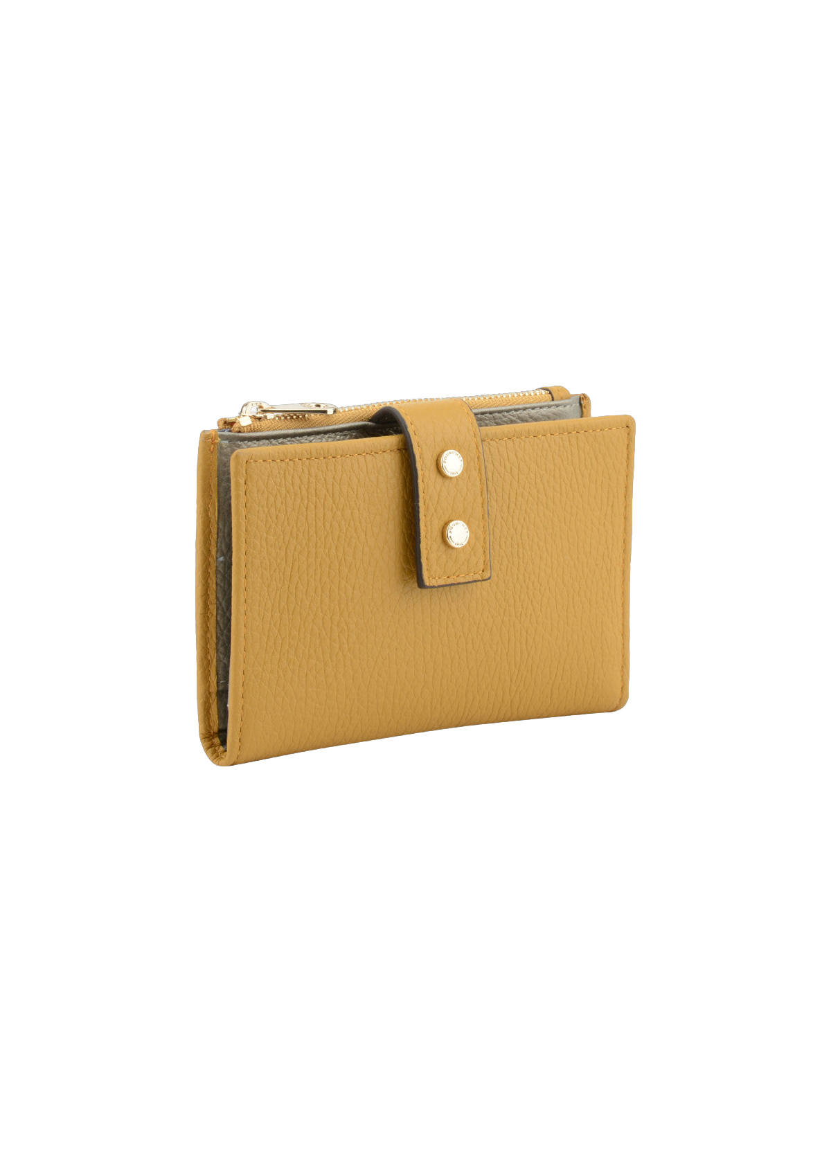Hebdo | portefeuille compagnon gm en cuir de veau grainé POURCHET Jaune