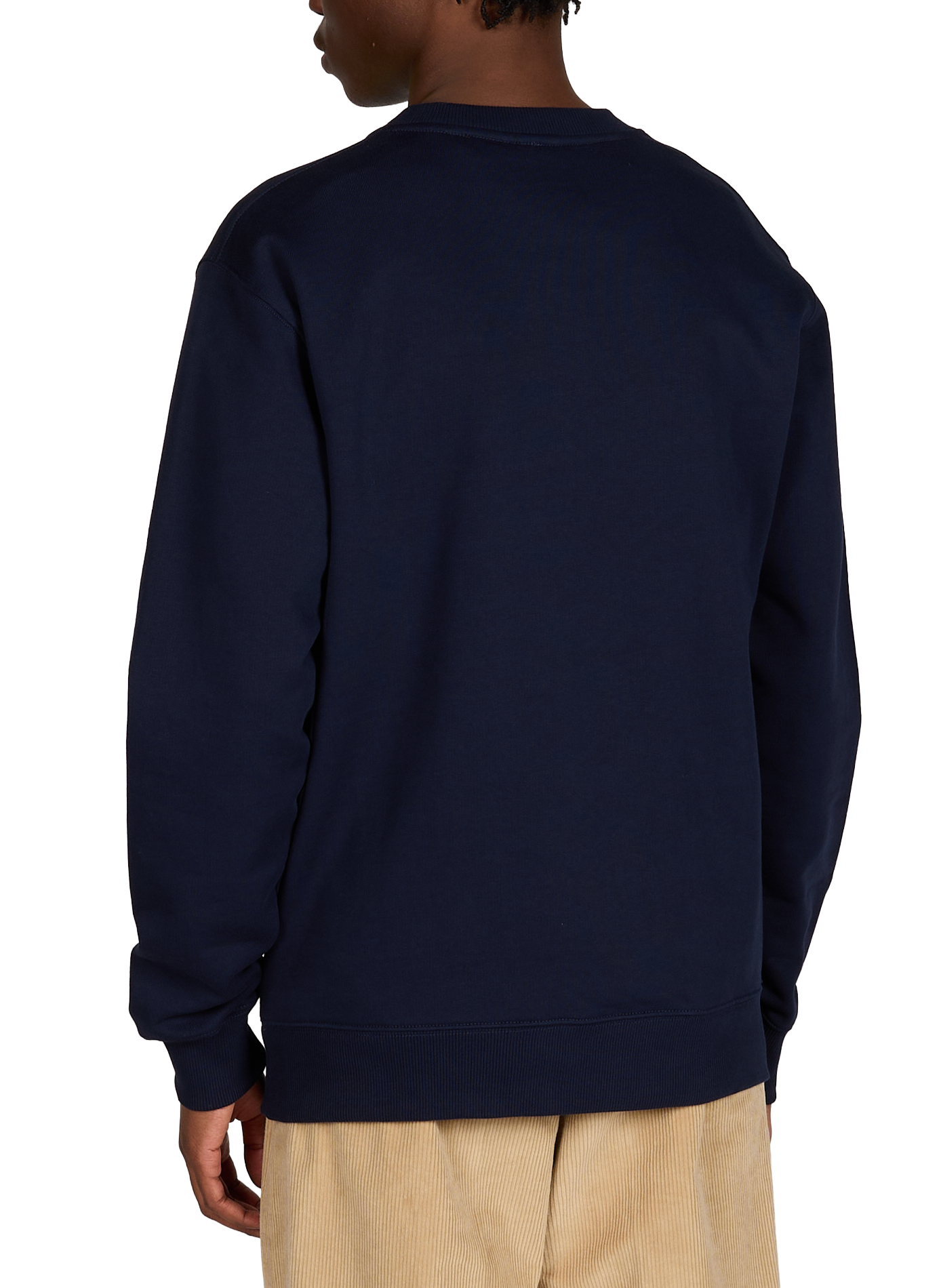 Round neck cotton sweatshirt DROLE DE MONSIEUR Blue