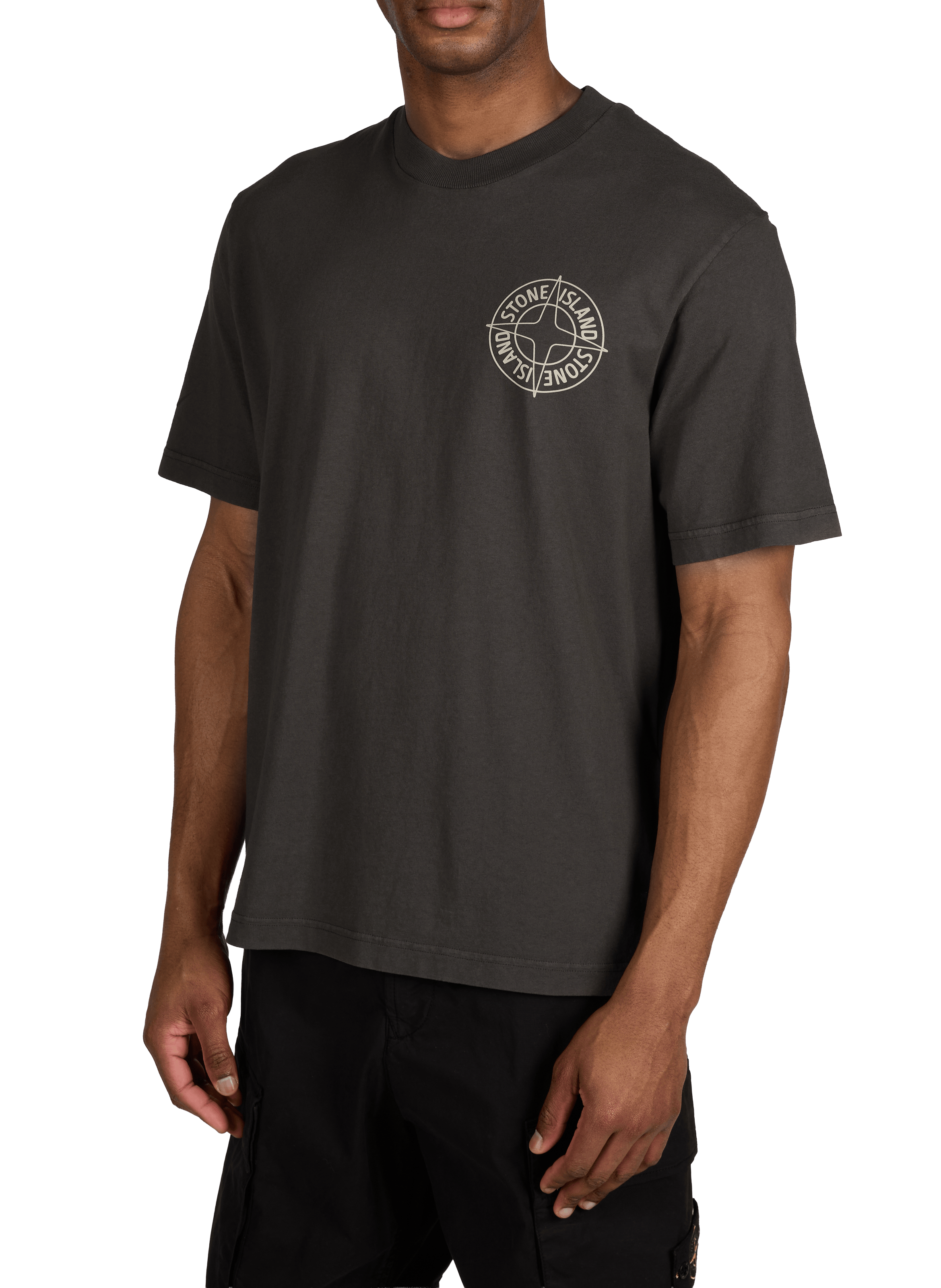 Printed T-shirt STONE ISLAND Grey