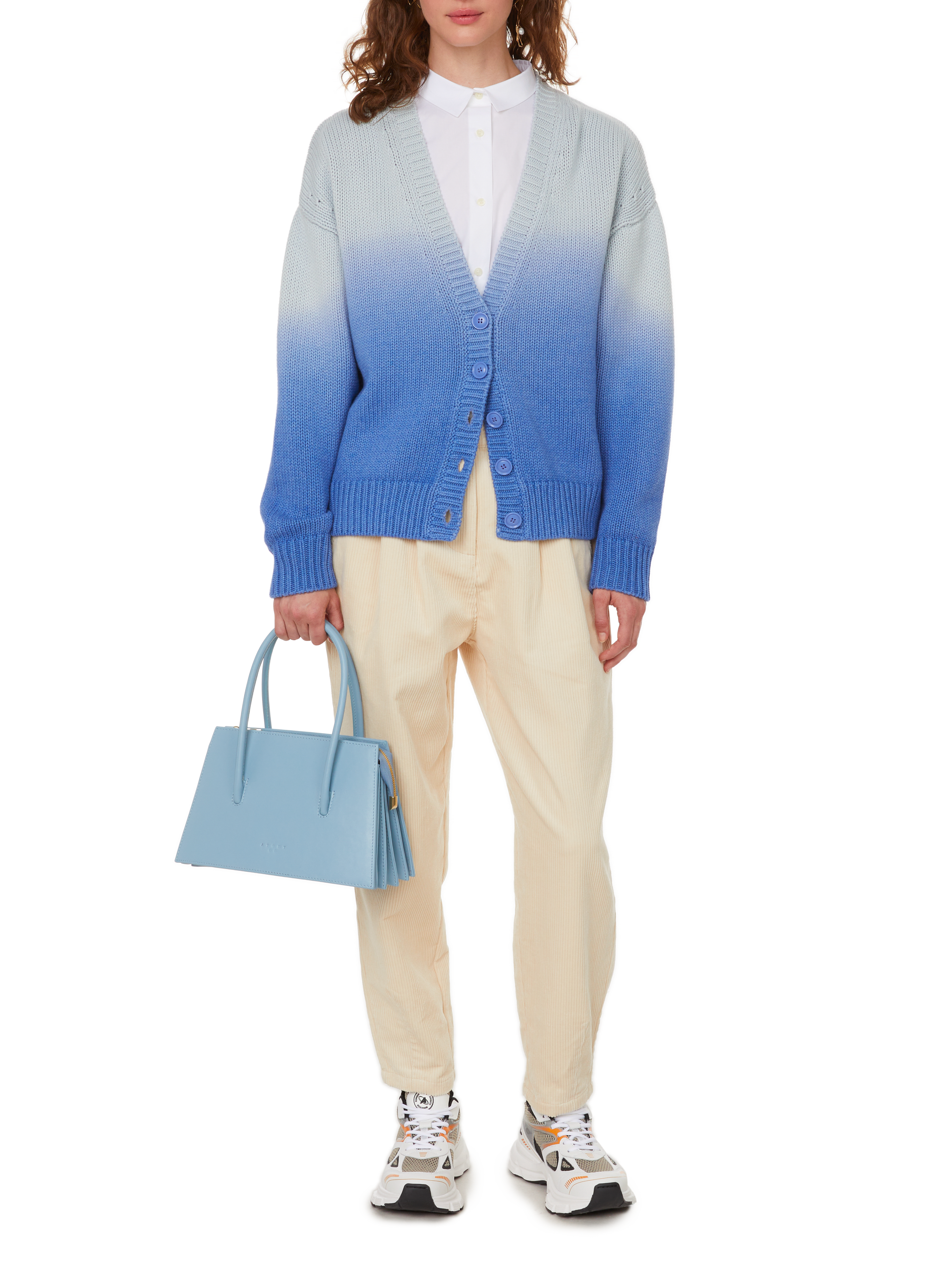 Wool and cotton cardigan  ETRE CECILE Blue