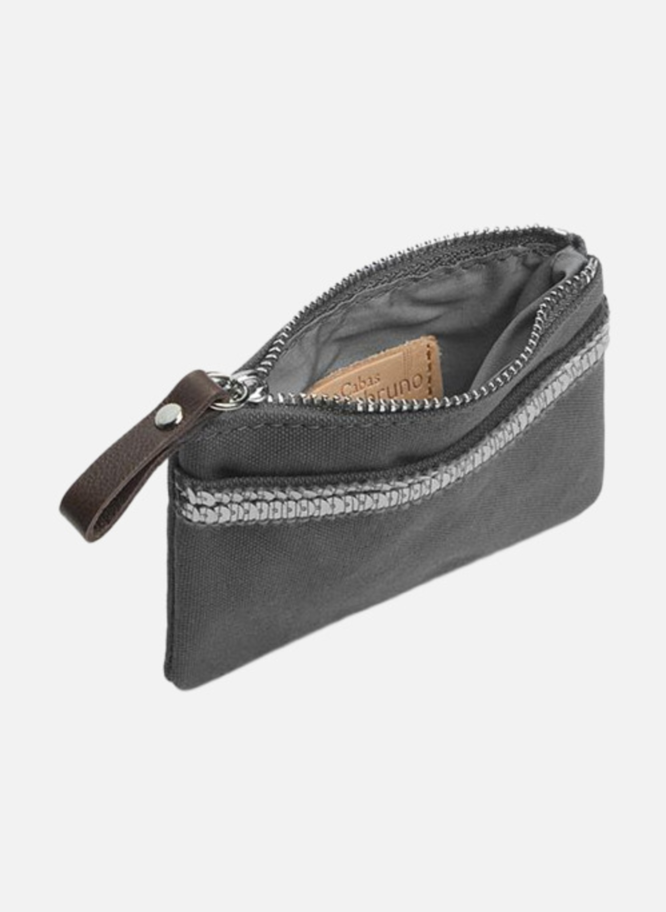 Porte-Monnaie En Toile VANESSA BRUNO Gris