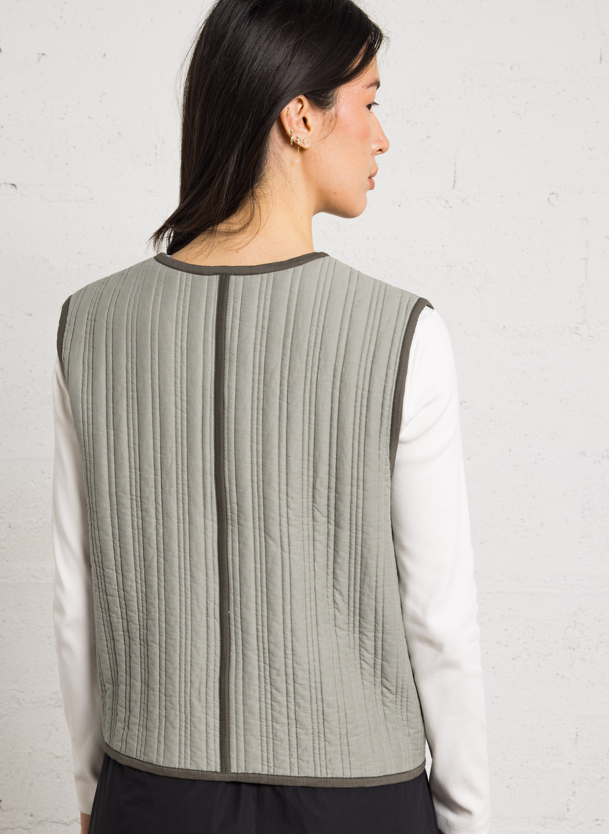 Veste col rond hima SOEUR Vert