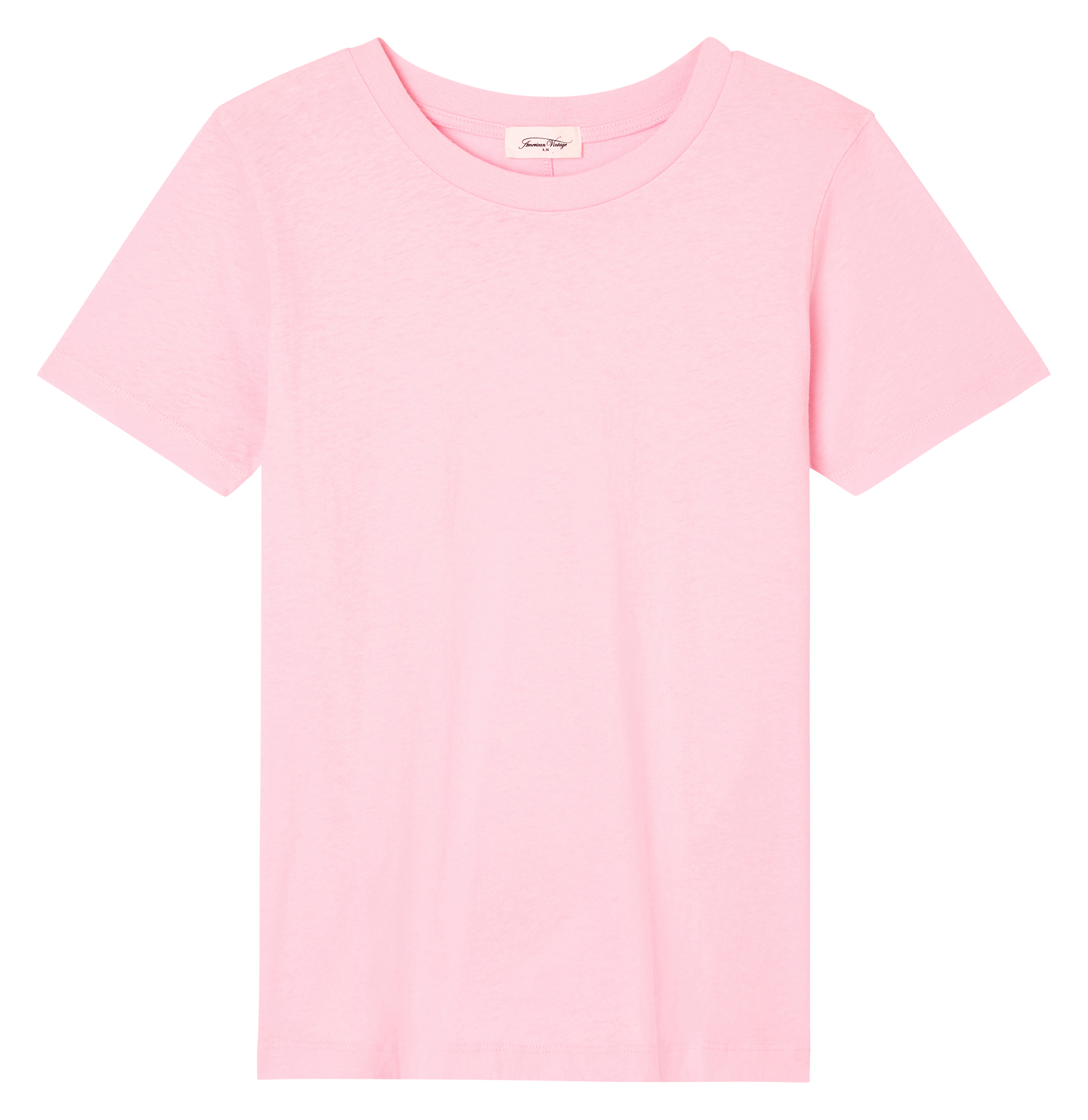 Tee-shirt col rond en coton gamipy AMERICAN VINTAGE Rose