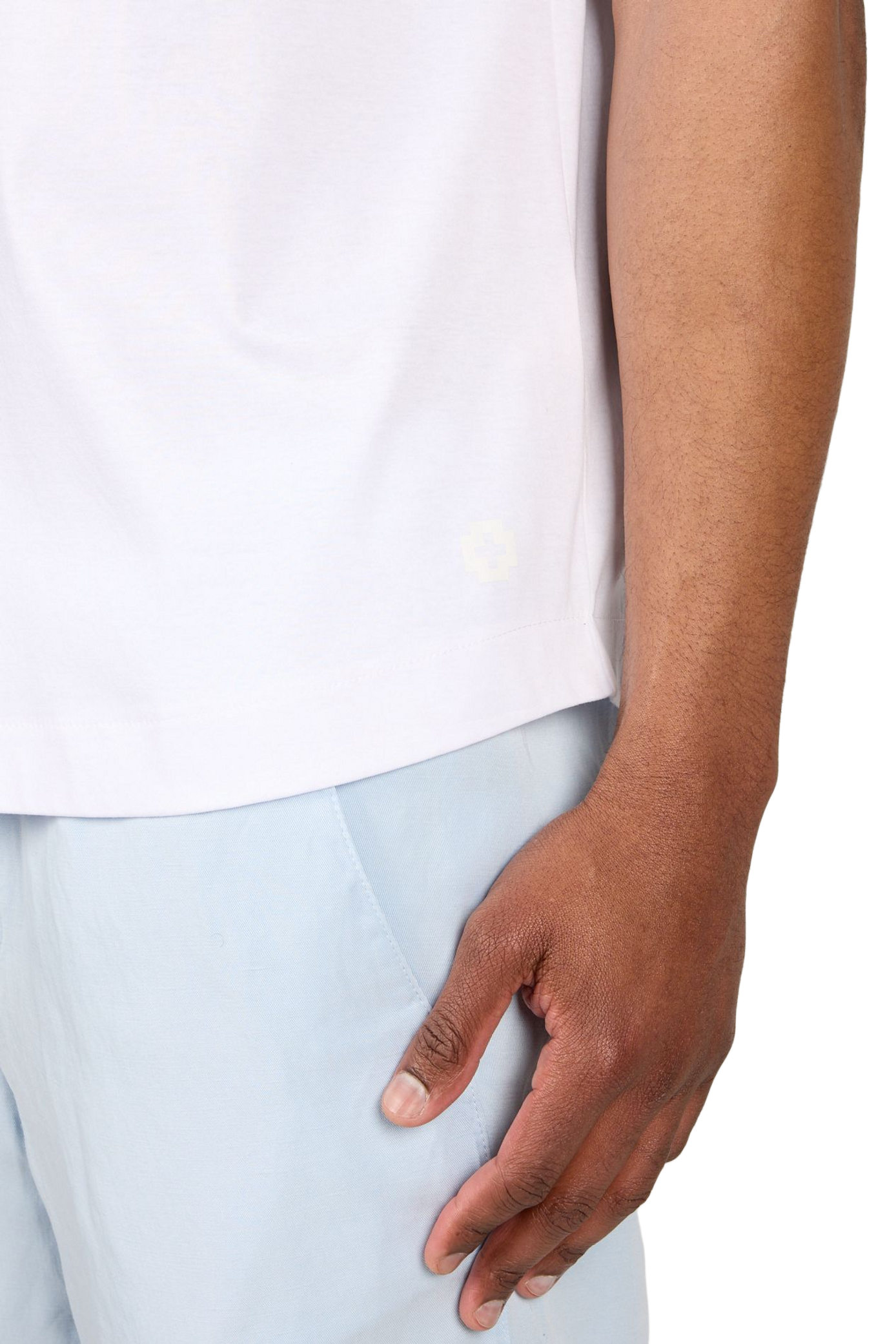 Solid short-sleeve cotton shirt STRELLSON White