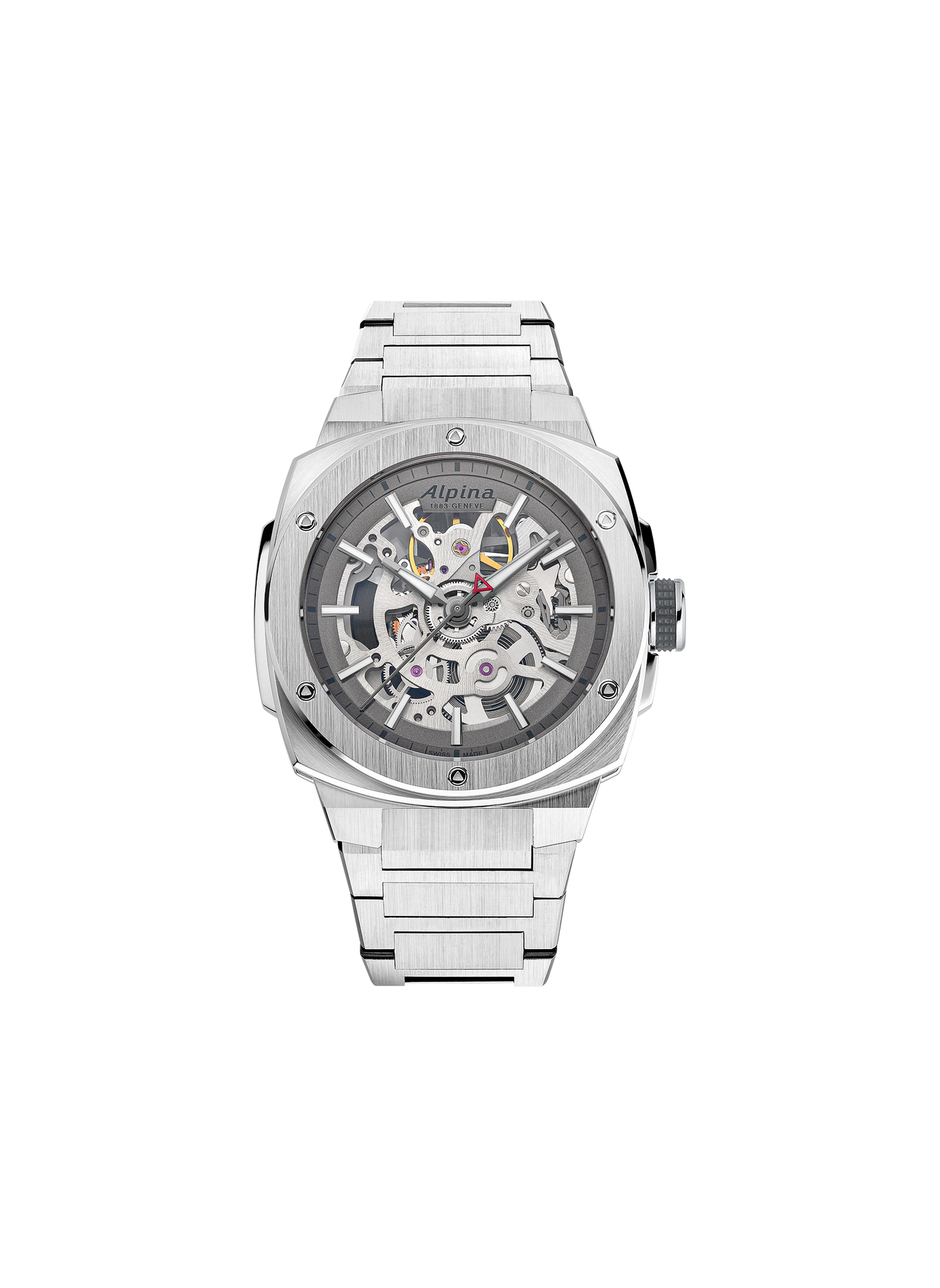 Montre automatique Extreme Skeleton Automatic en acier inoxydable ALPINA Gris