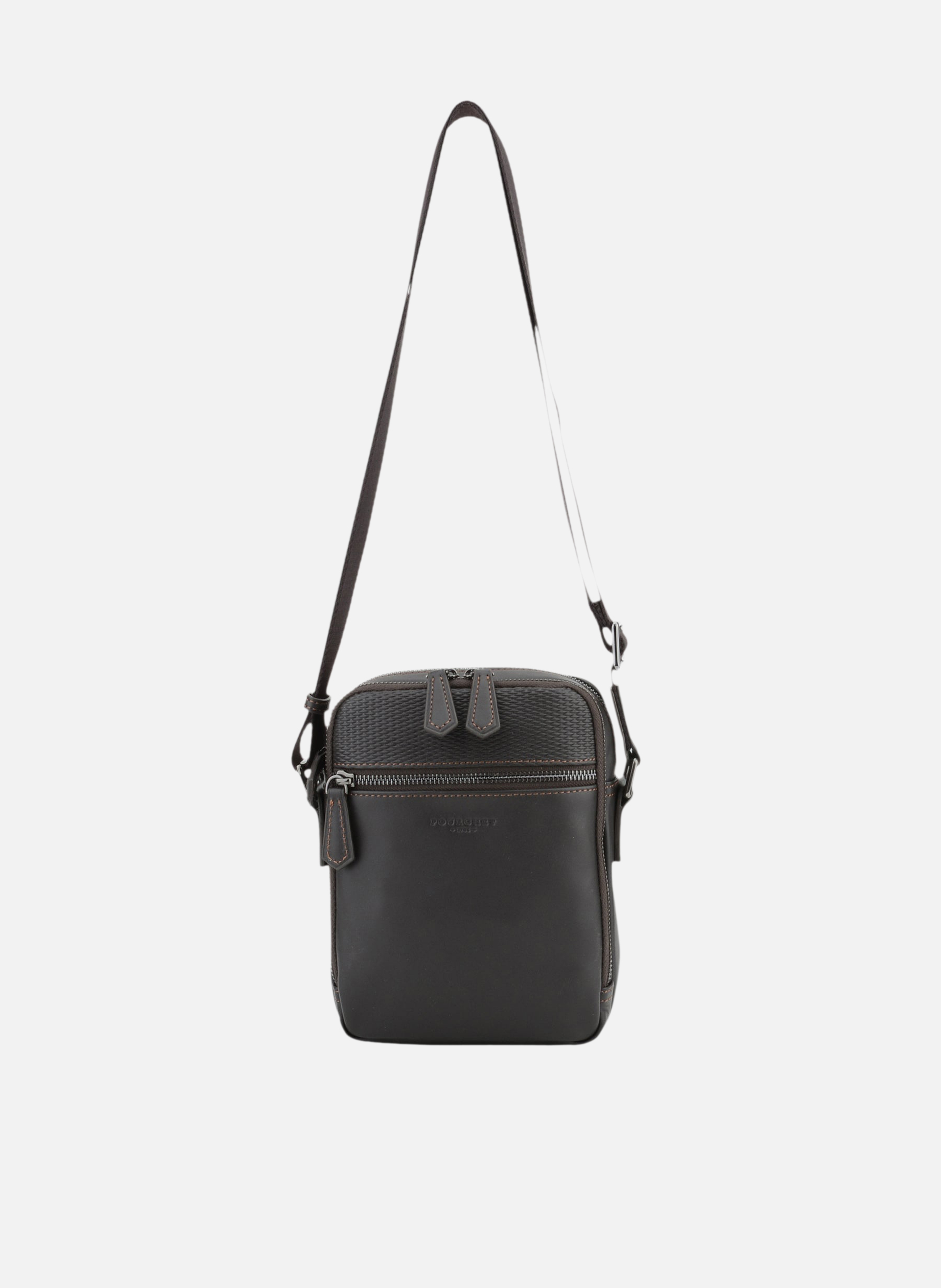 Raphael | sac porté travers en cuir de vachette POURCHET Marron