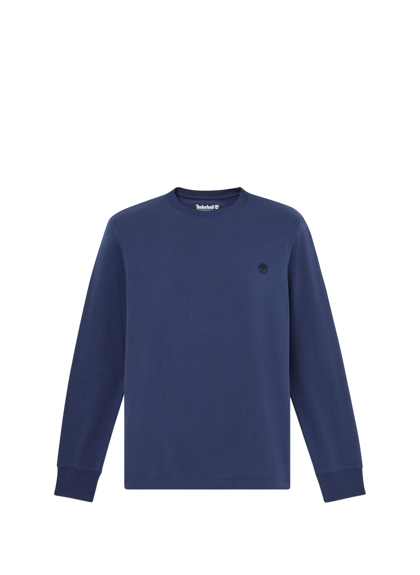 Gerader T-Shirt mit gesticktem Logo aus Baumwolle TIMBERLAND Blau