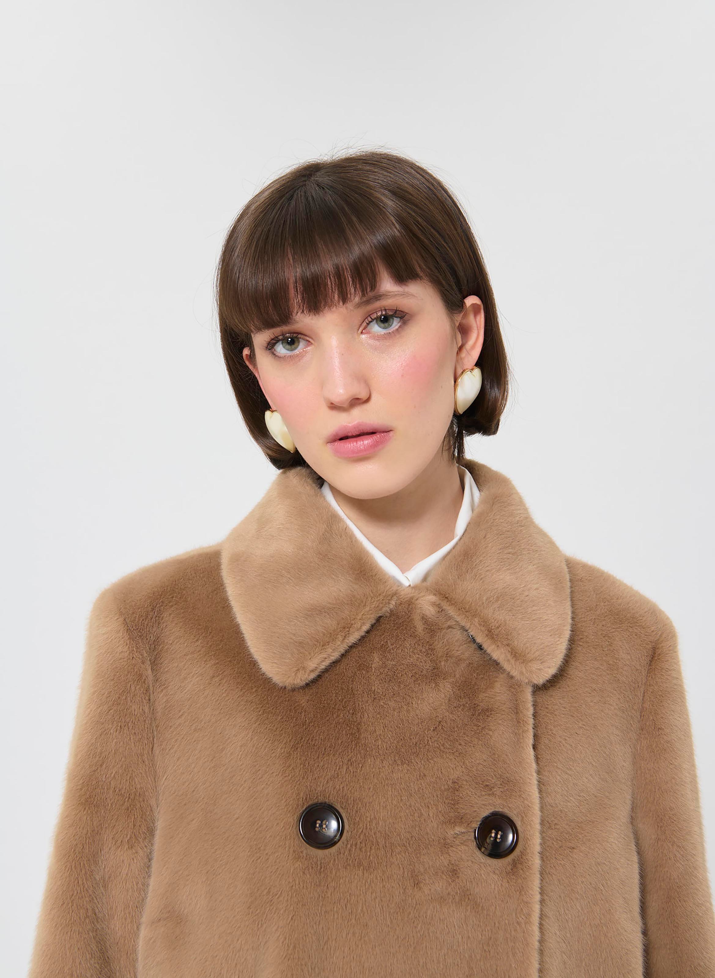 Manteau fausse fourrure melba TARA JARMON Marron