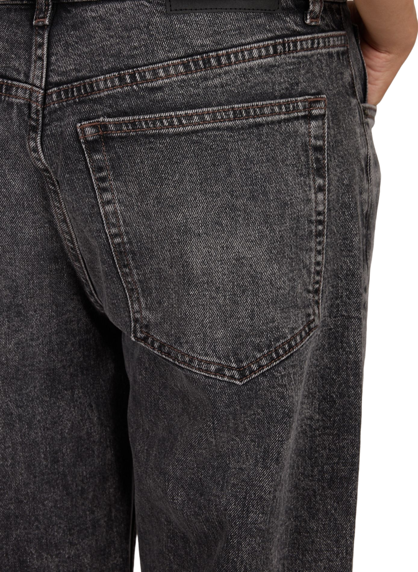 Rechte jeans TOPSHOP Zwart