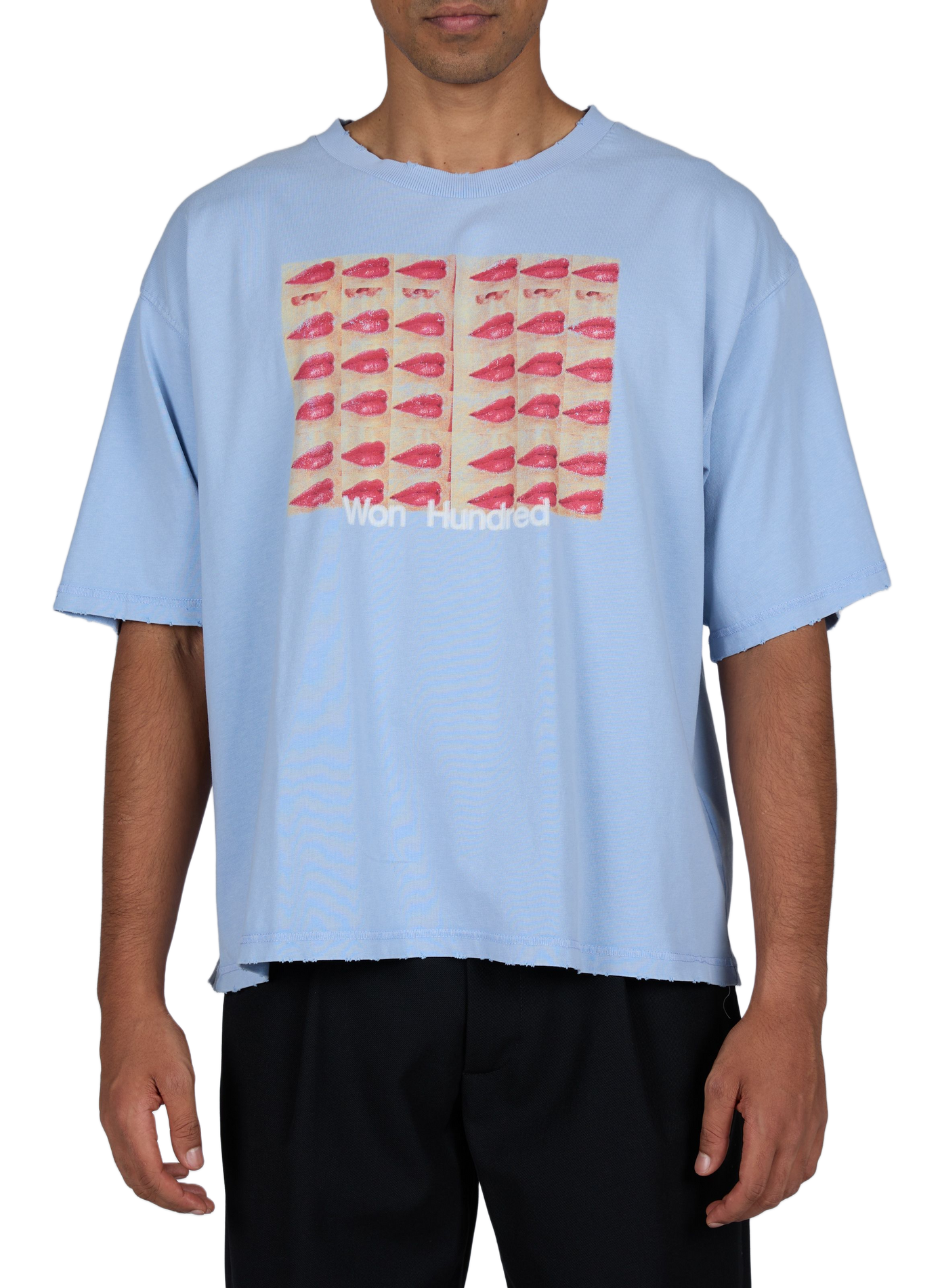 Round neck T-shirt WON HUNDRED Blue