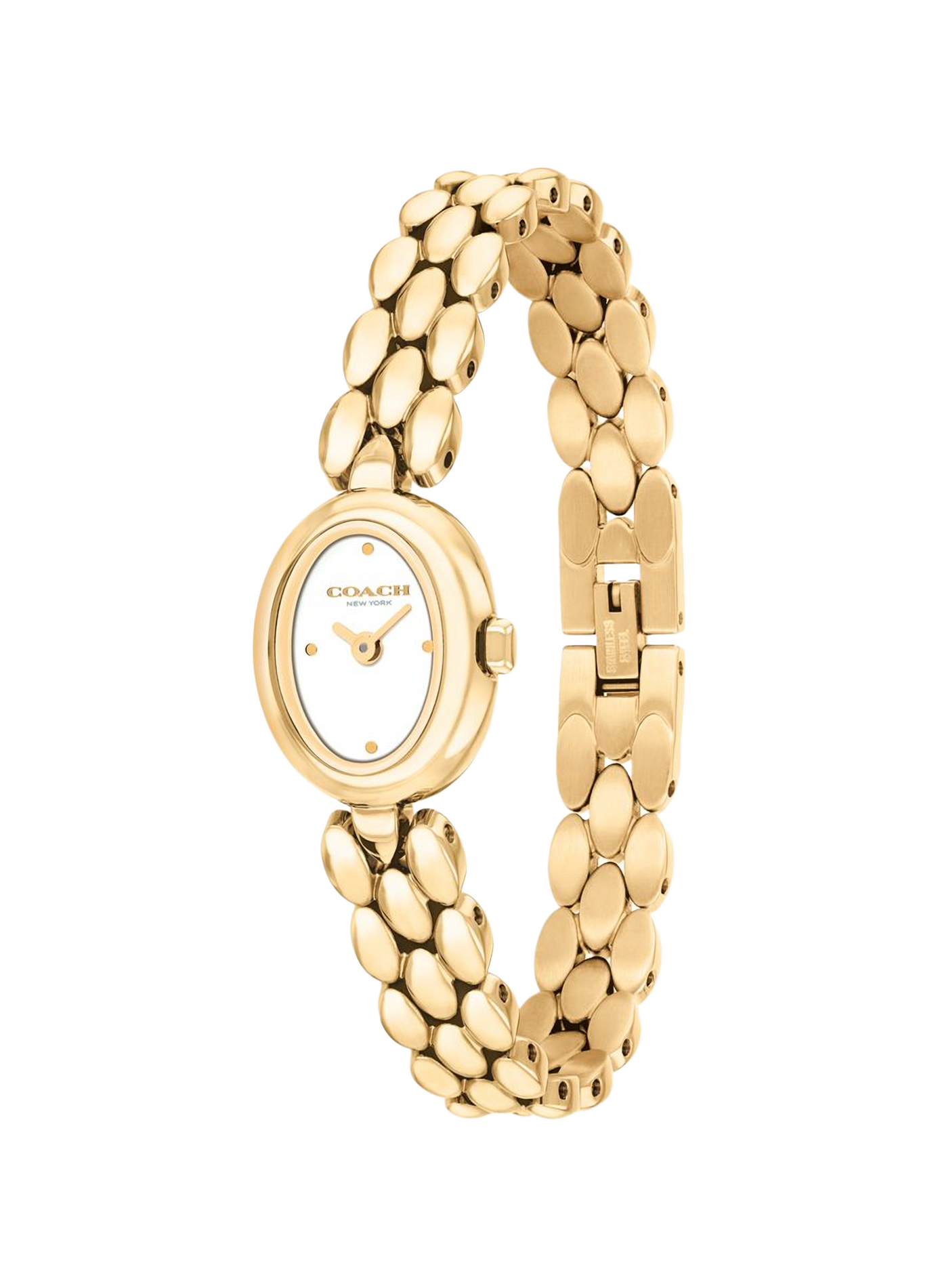 Montre quartz Sammy en acier inoxydable COACH Doré