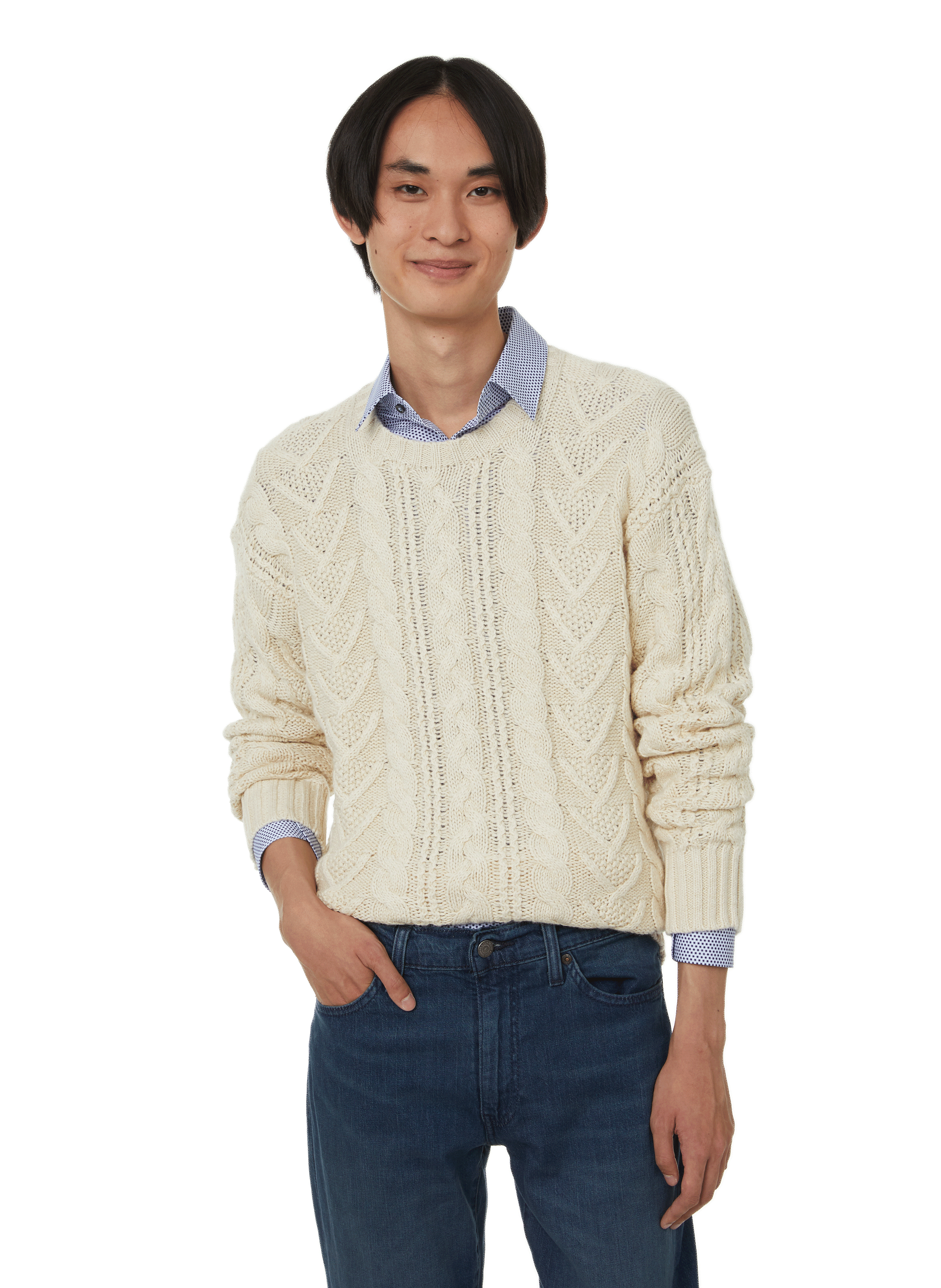 ralph lauren men's cable knit jumper