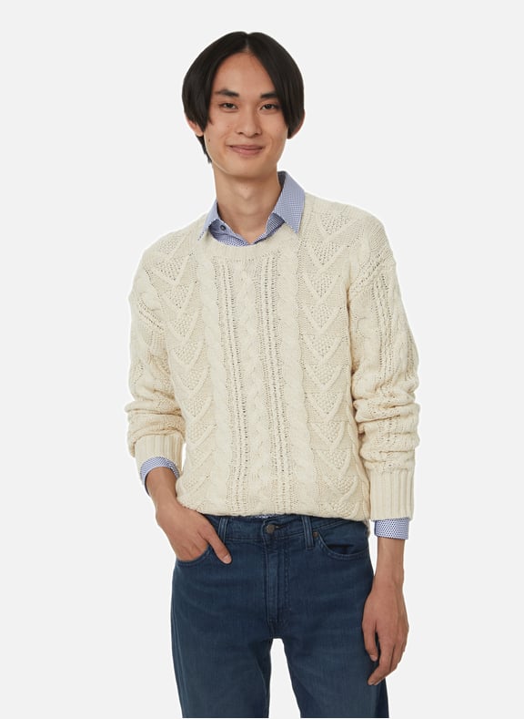 Ralph lauren cable hot sale knit jumper mens