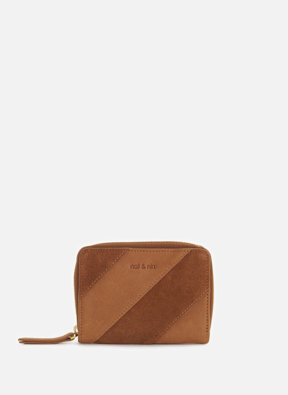 Smooth And Suede Leather Wallet Nat Nin Women Printemps