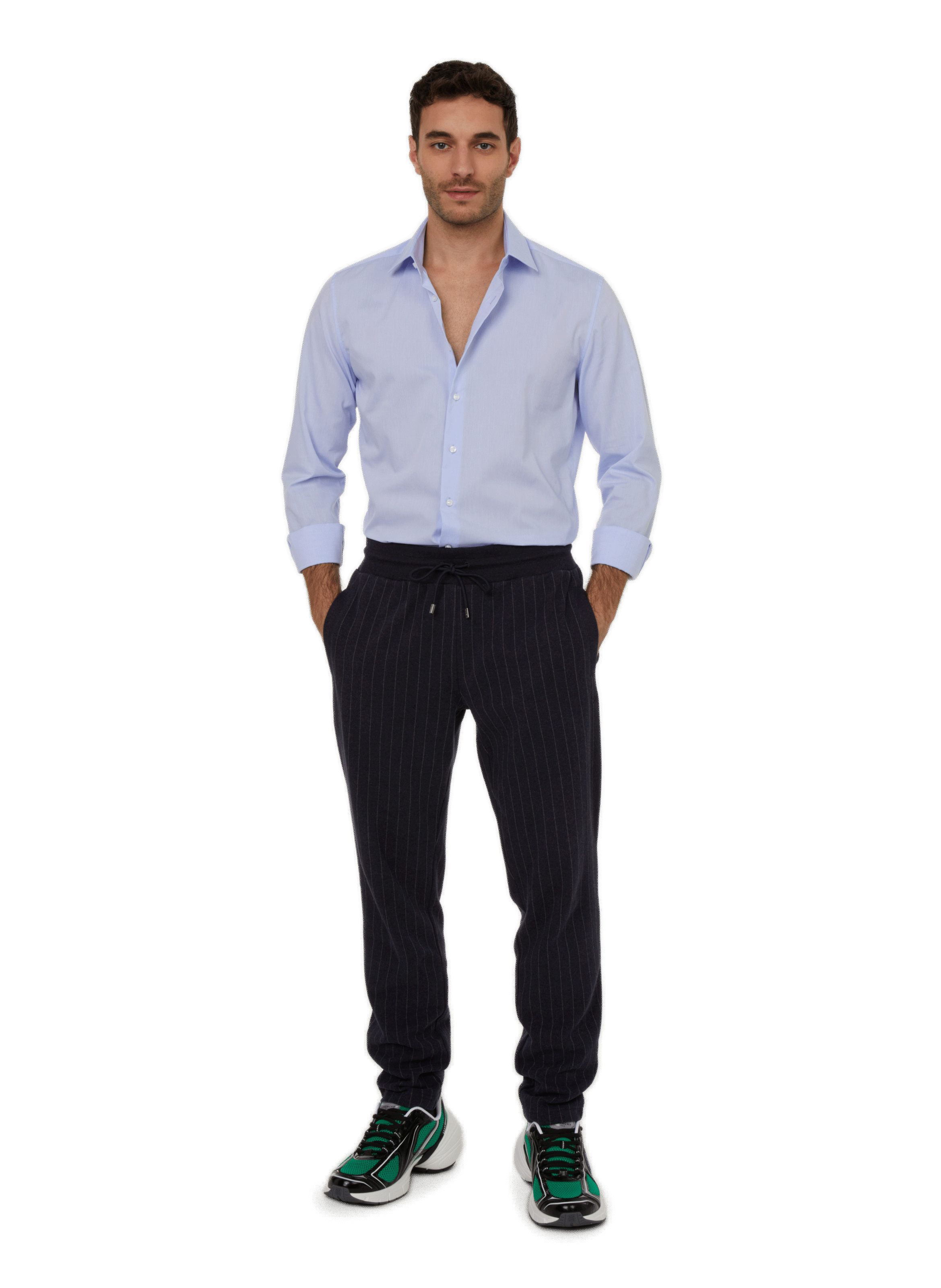 Chemise slim en coton SEIDENSTICKER Bleu