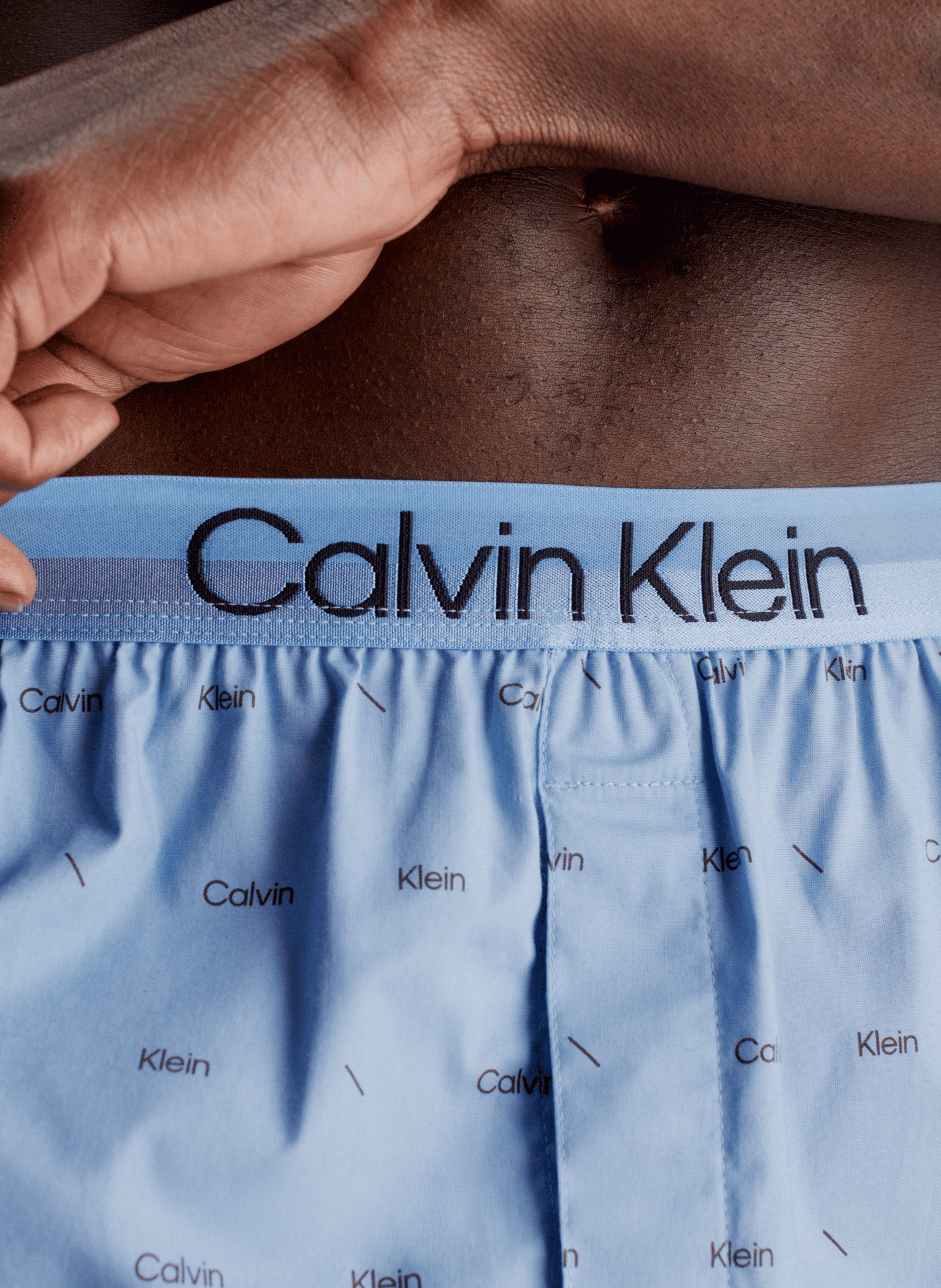 Caleçon logotypé slim Bleu