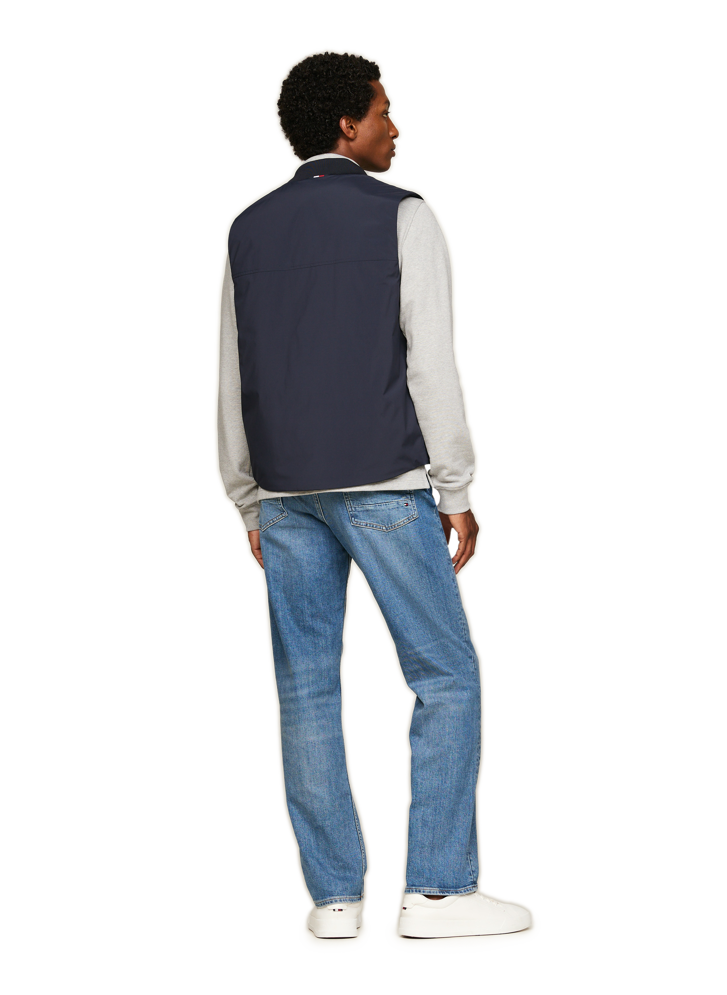 Cotton sleeveless jacket TOMMY HILFIGER Blue