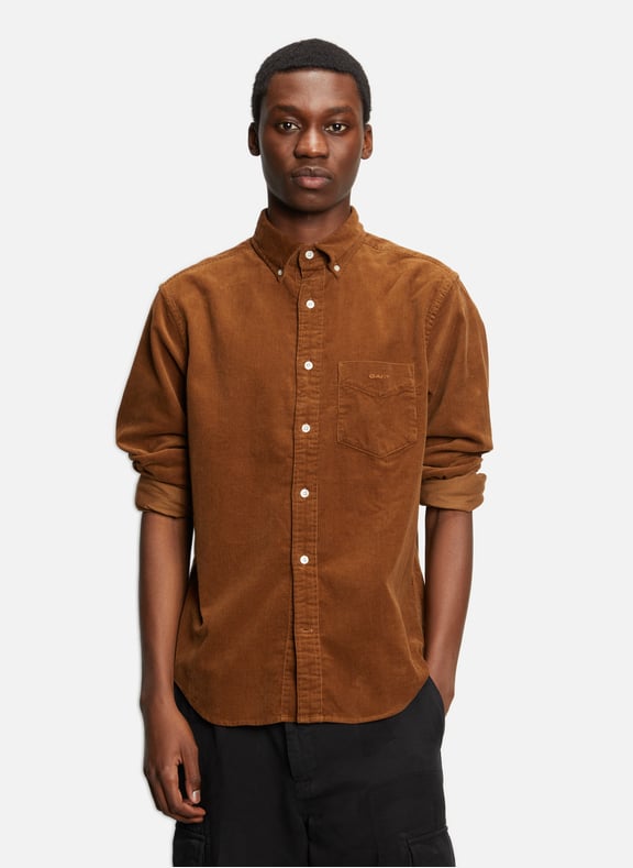 Cotton shirt Brown by GANT GANT Cotton shirt Brown