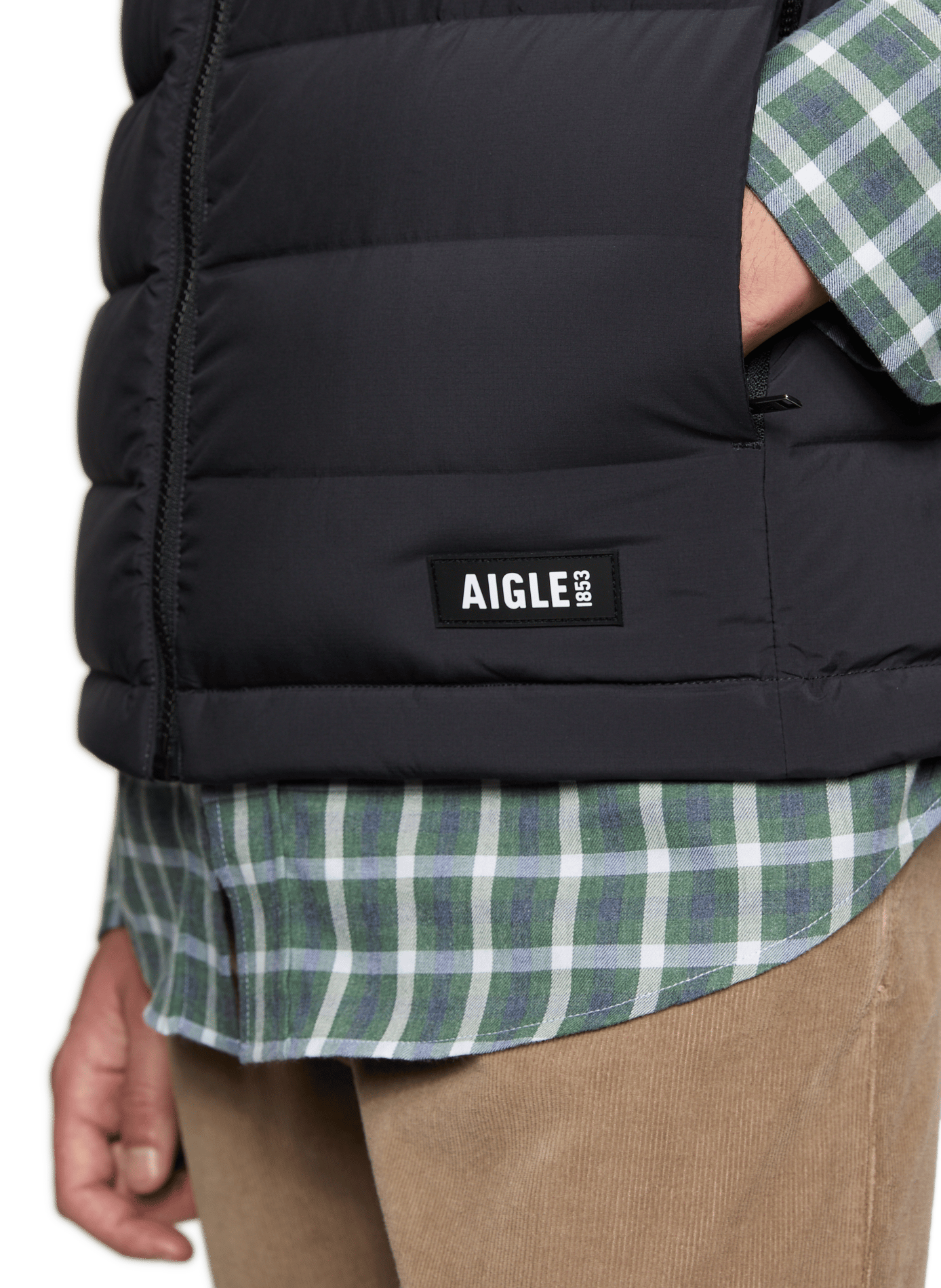 Gilet trapuntato senza maniche AIGLE Nero