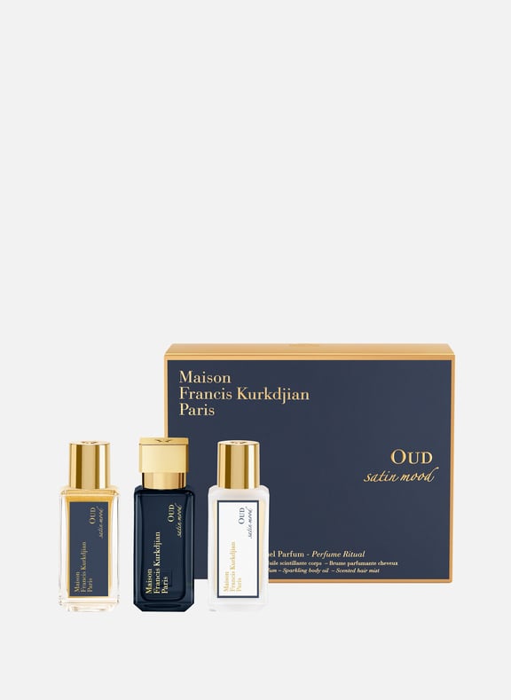 OUD satin mood - Coffret rituel parfum Blanc by MAISON FRANCIS KURKDJIAN MAISON FRANCIS KURKDJIAN OUD satin mood - Coffret rituel parfum Blanc