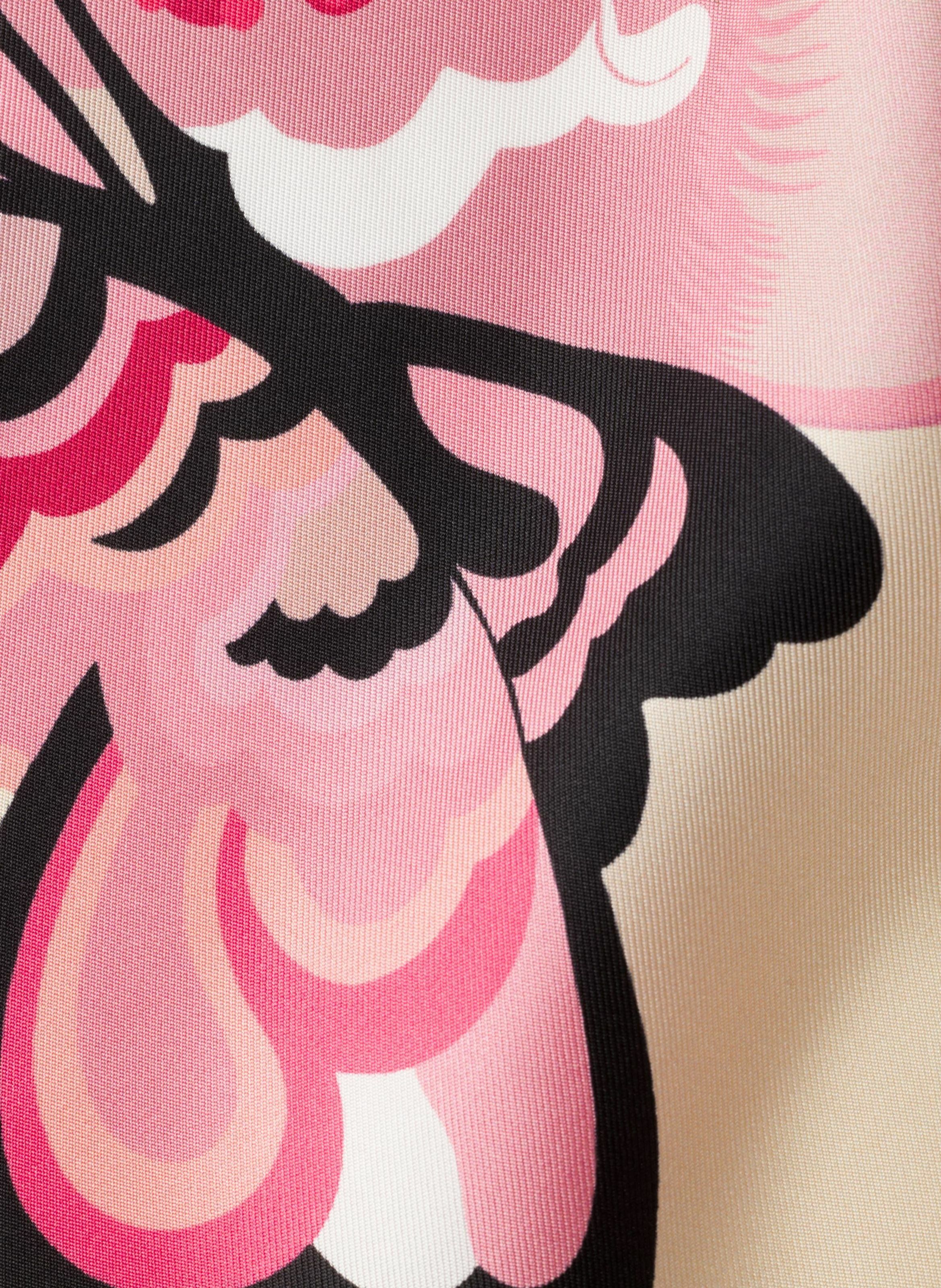 Foulard en sergé de soie imprimé 55 PRADA Rose