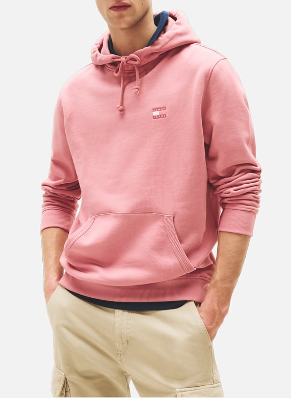 Logo Hoodie Tommy Hilfiger Pullover Herren Pink Tommy Jeans Pastel