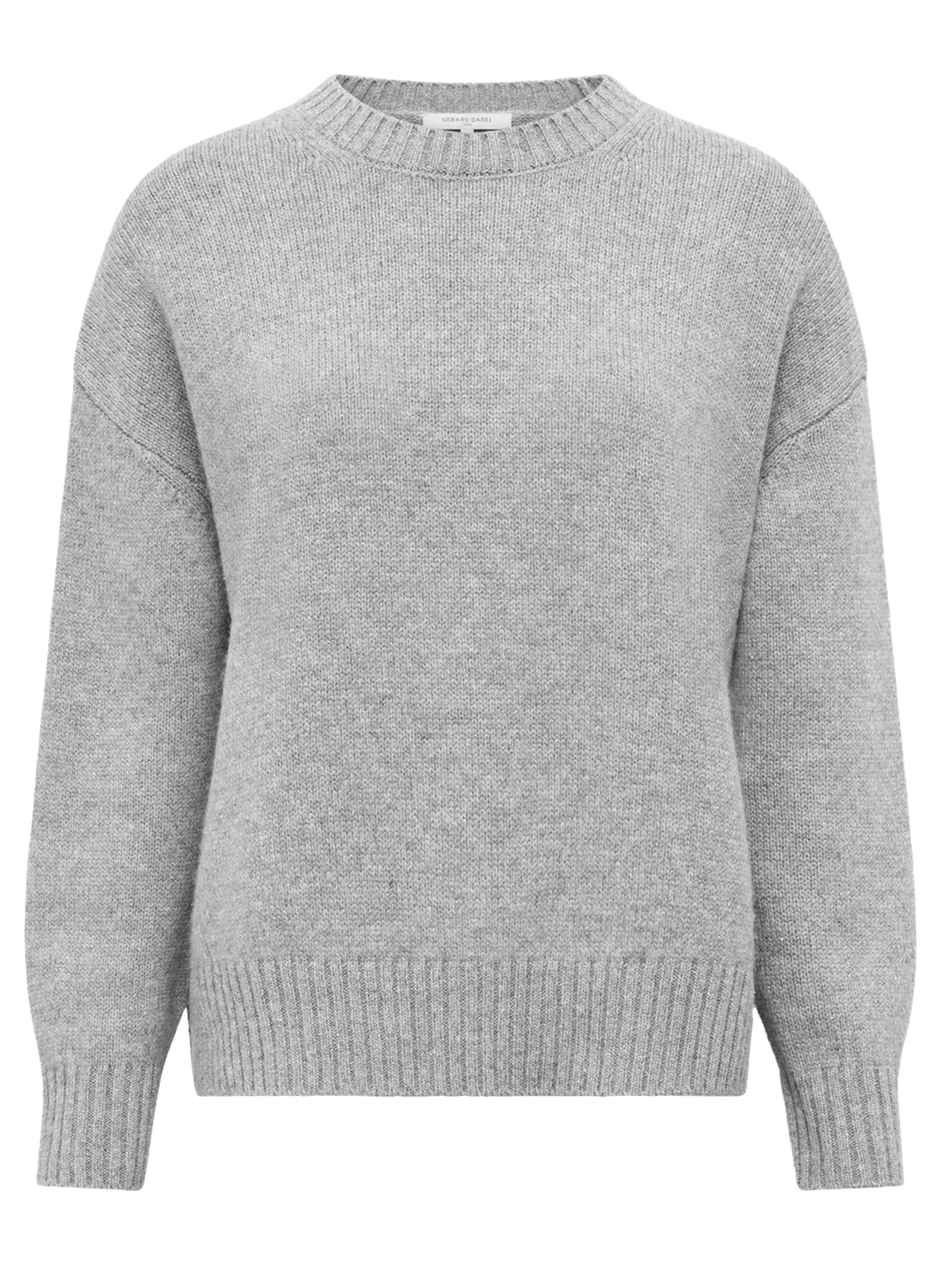 Pull oversize en laine et lurex - elyne GERARD DAREL Argent