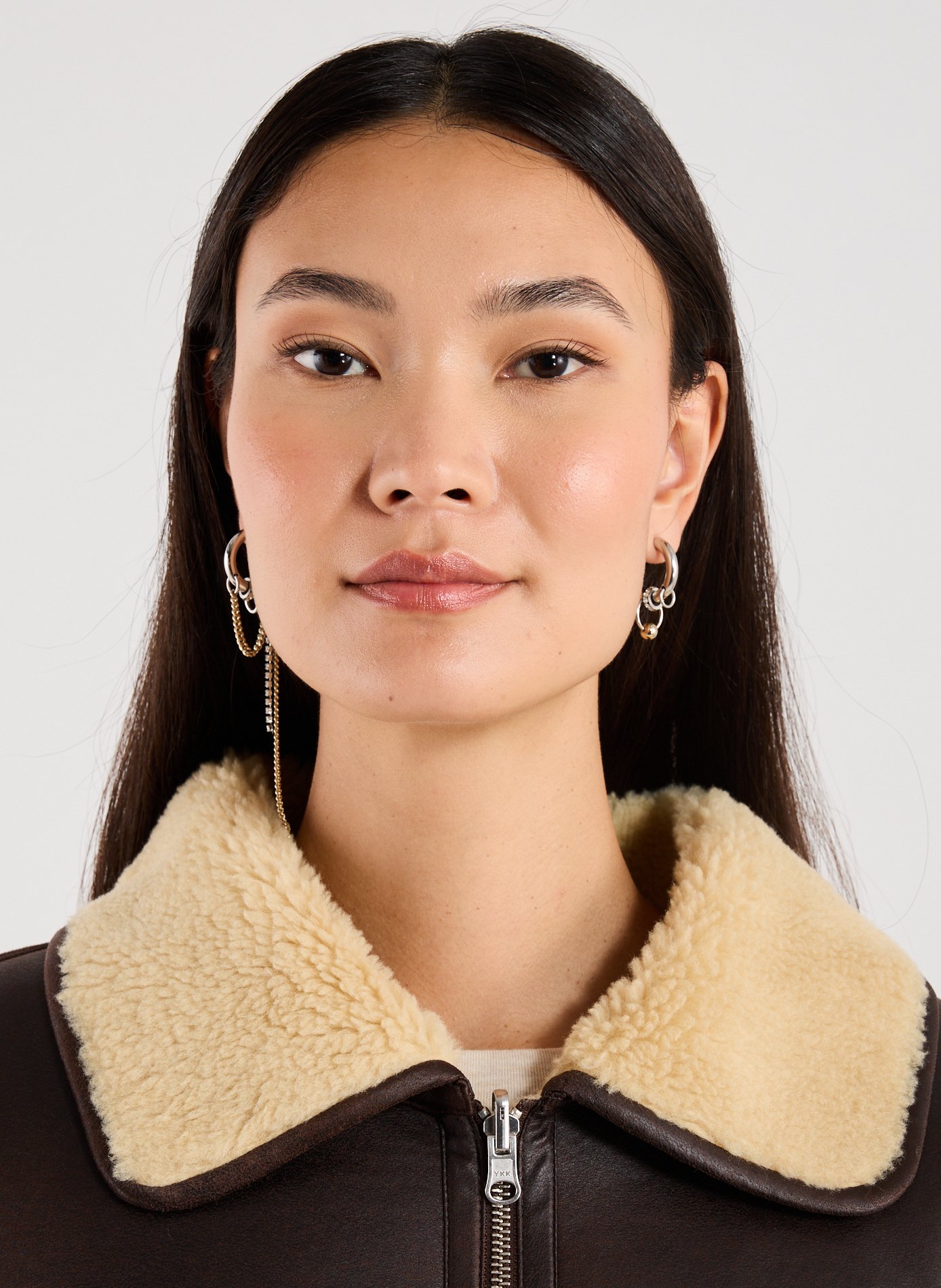 Boucles d'oreilles Amber JUSTINE CLENQUET Doré