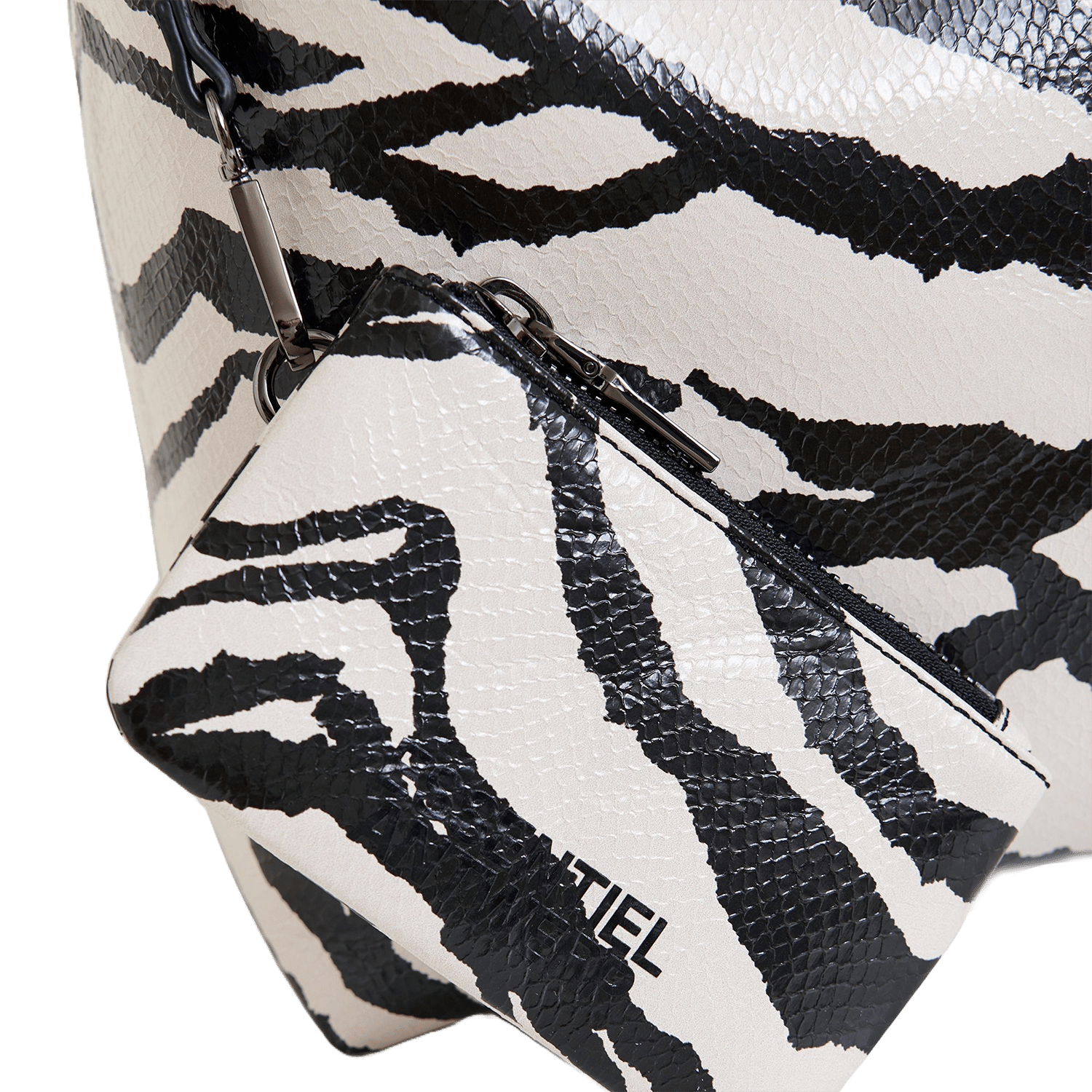 Cabas imprimé zèbre Iloise ESSENTIEL ANTWERP Noir