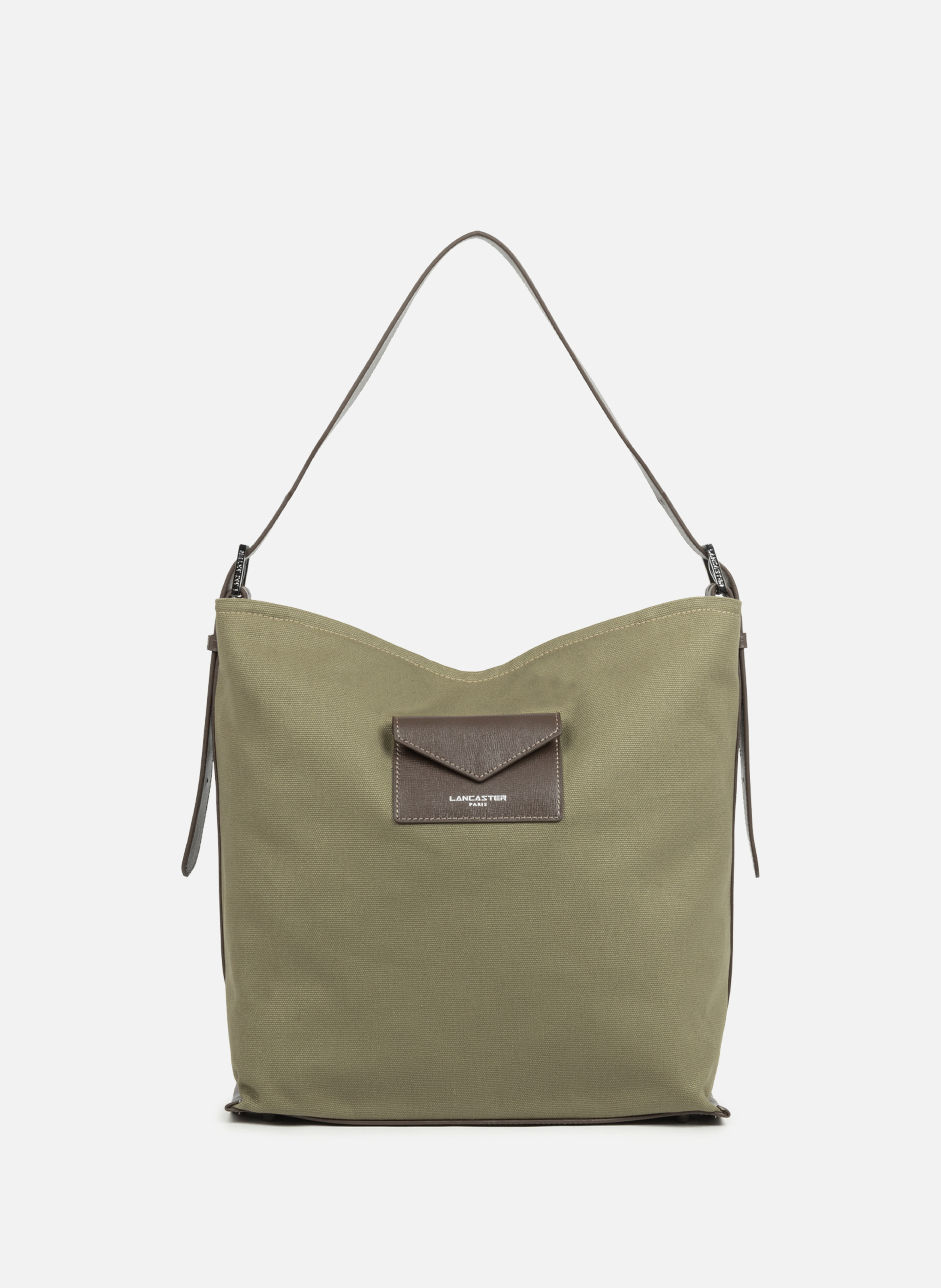 LANCASTER Large bucket bag - Canvas KBA Green