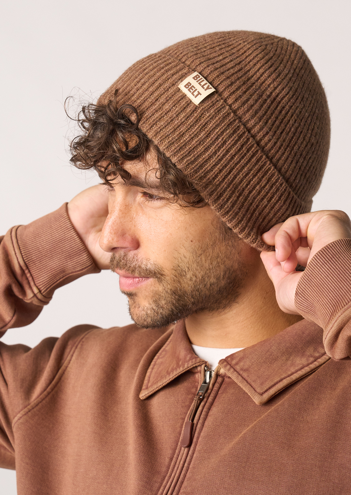 Bonnet en laine BILLYBELT Marron