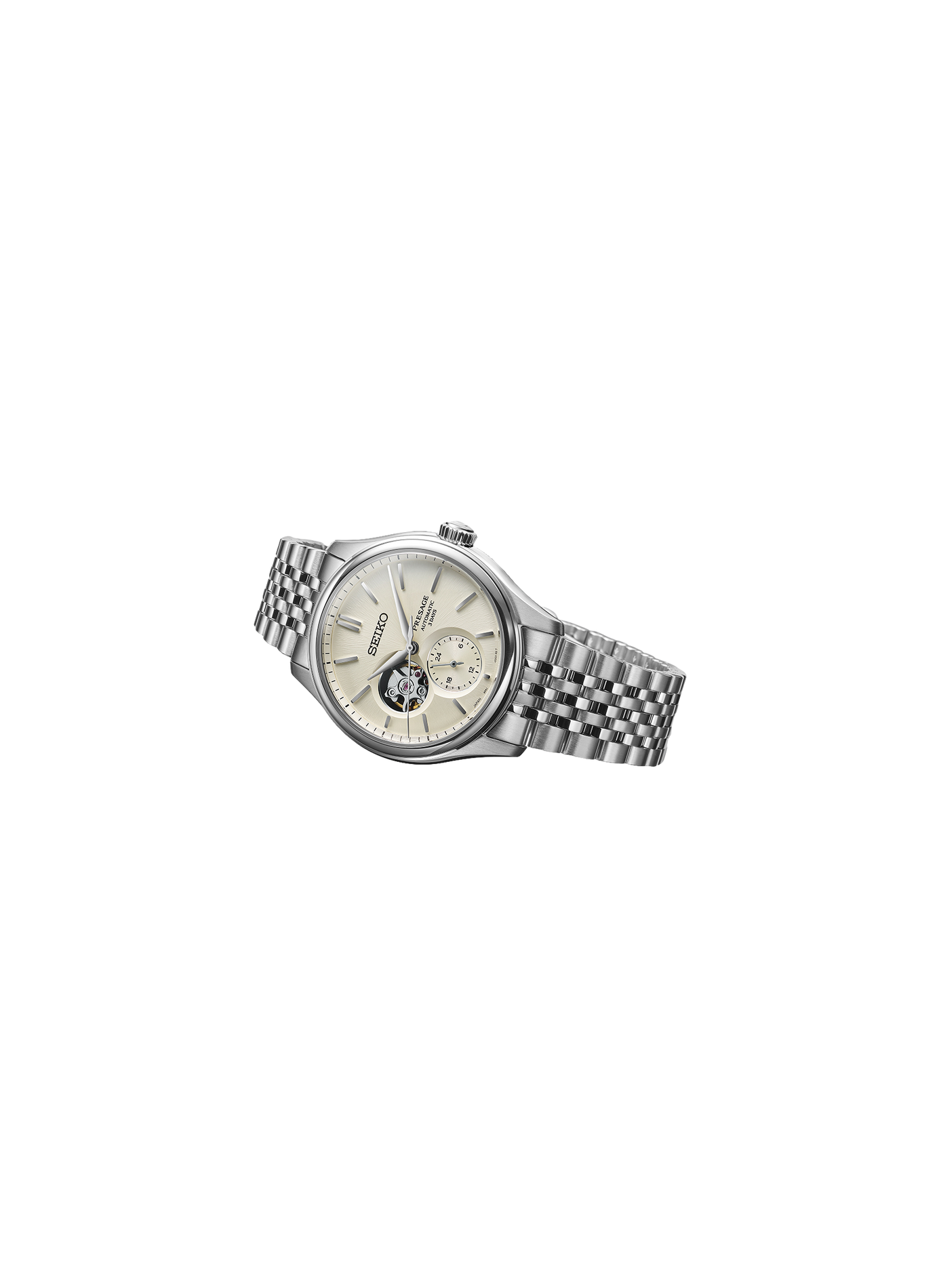 Montre en acier inoxydable SEIKO Blanc
