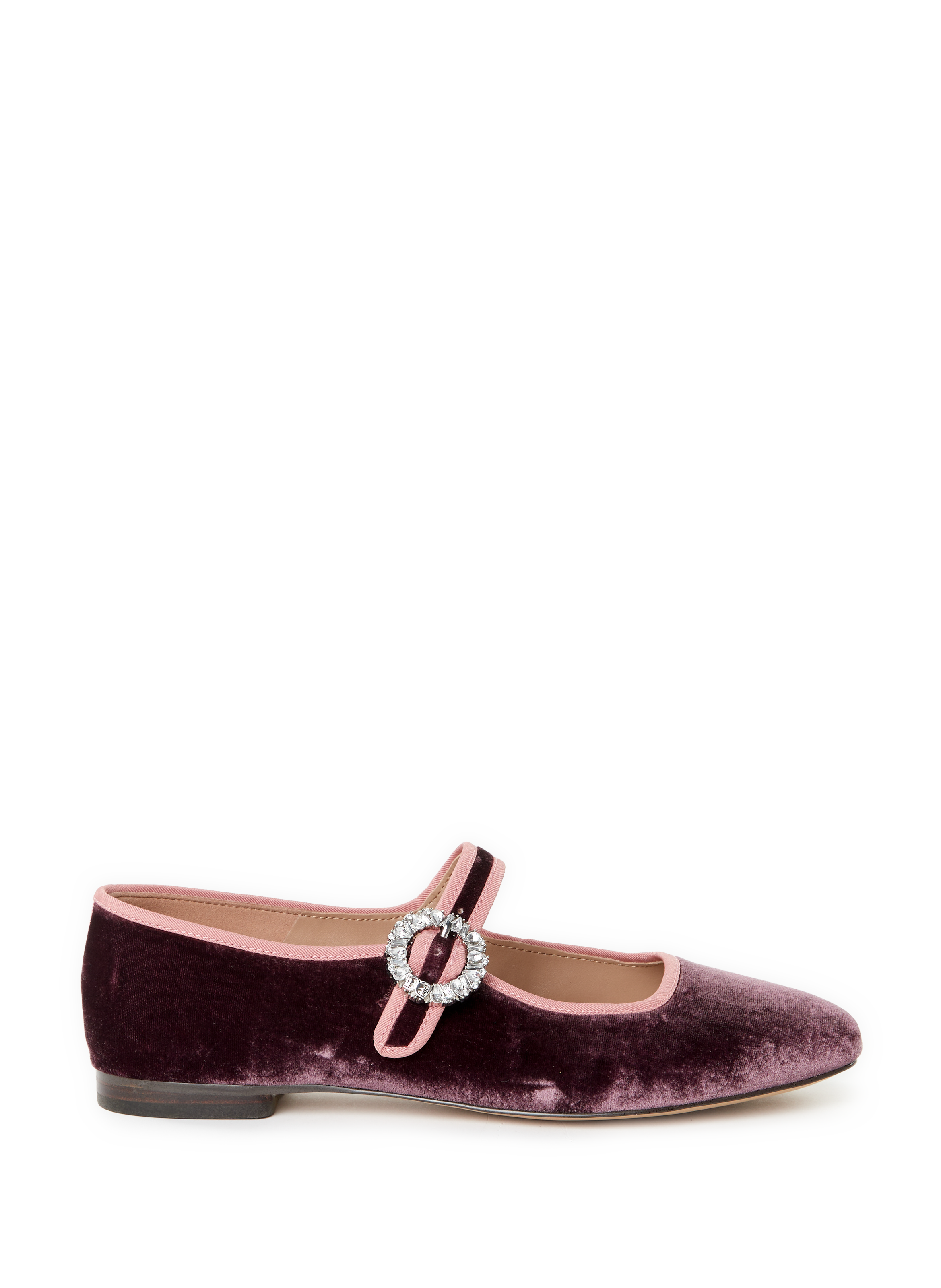 SAM EDELMAN Ballerines velours à boucle Rose