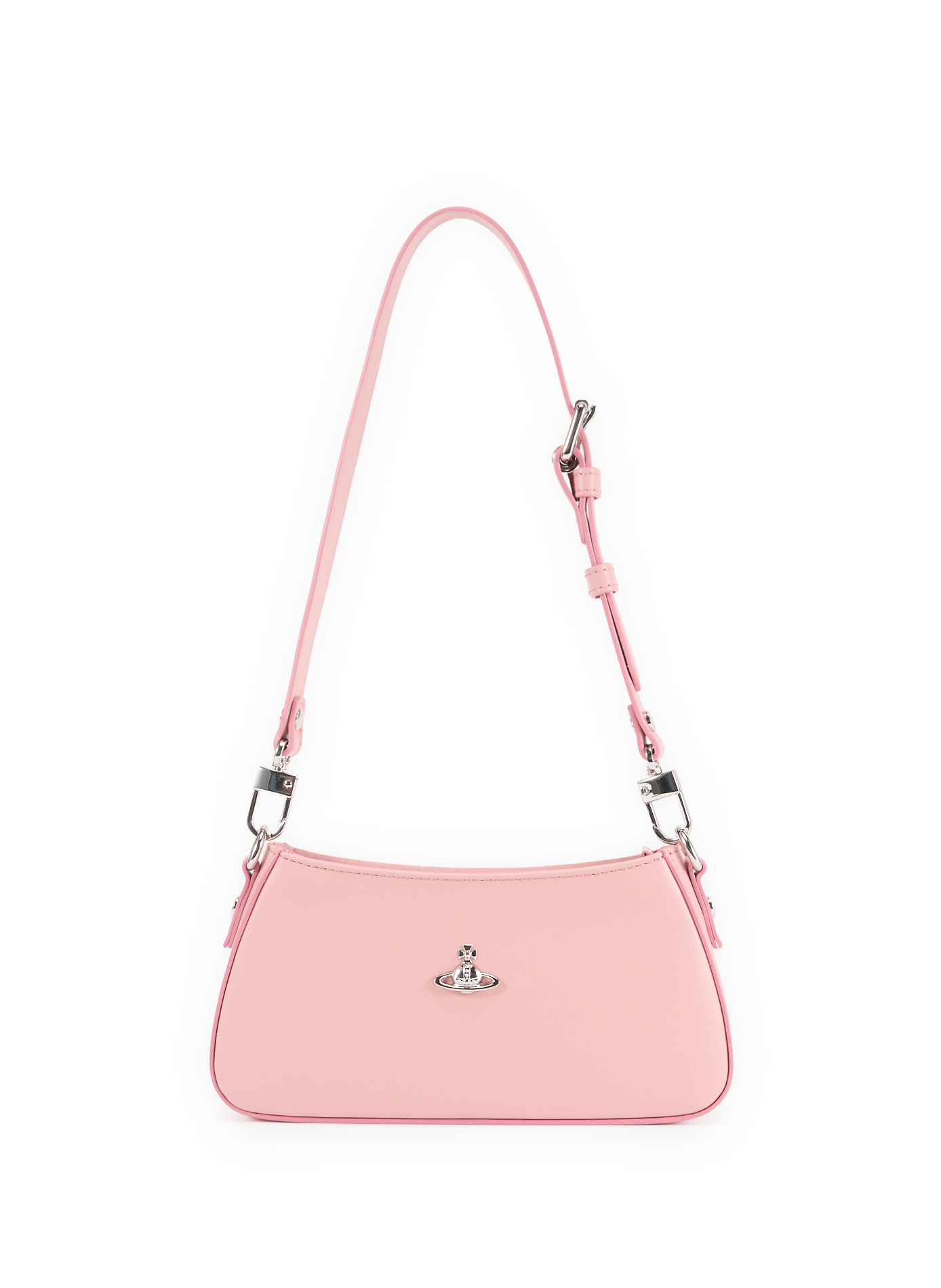 VIVIENNE WESTWOOD Solid color shoulder bag Pink