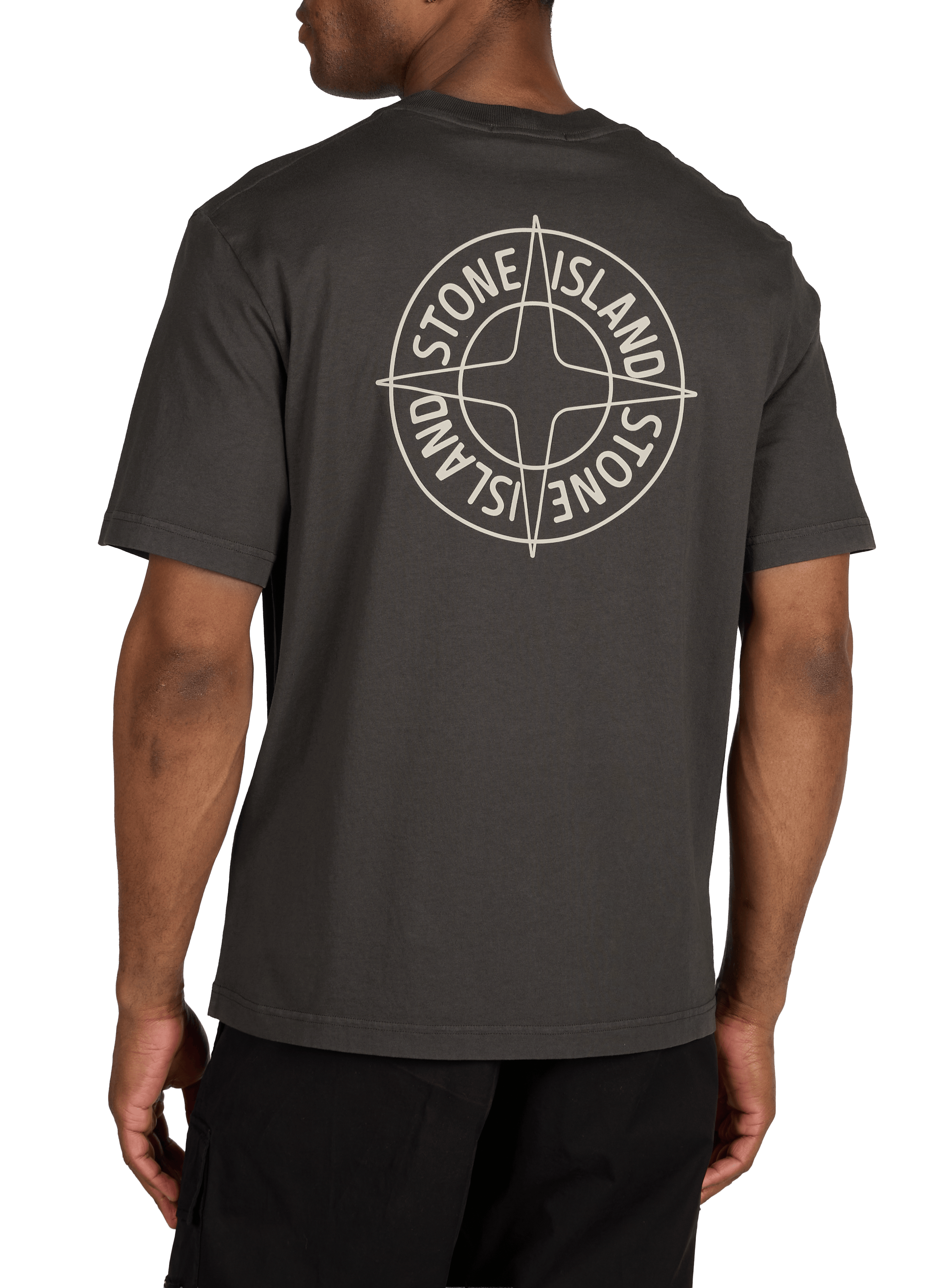 Printed T-shirt STONE ISLAND Grey