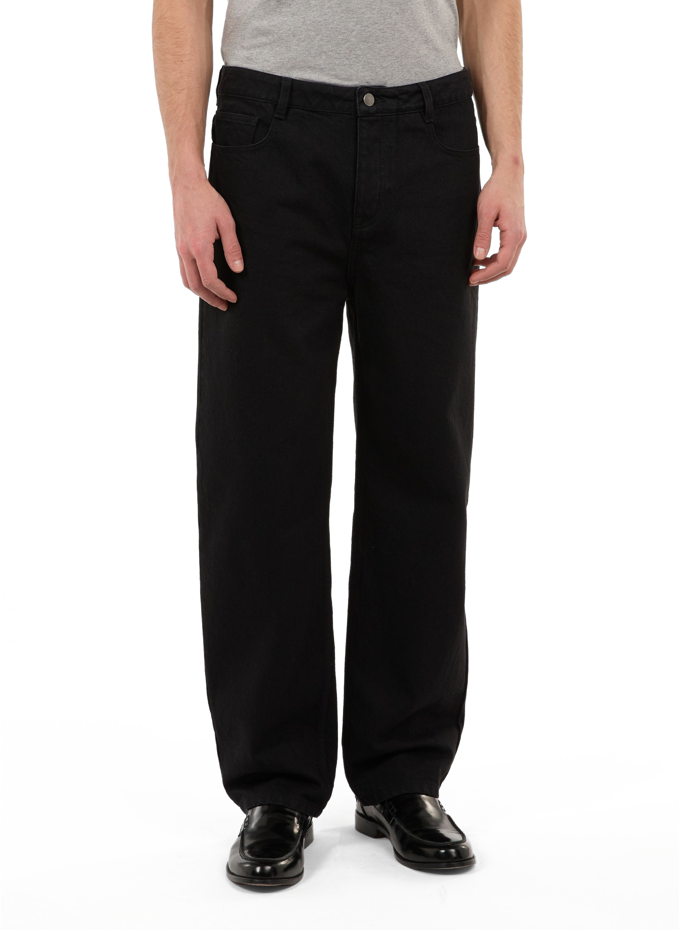 Straight-fit cotton jeans SAISON 1865 Black