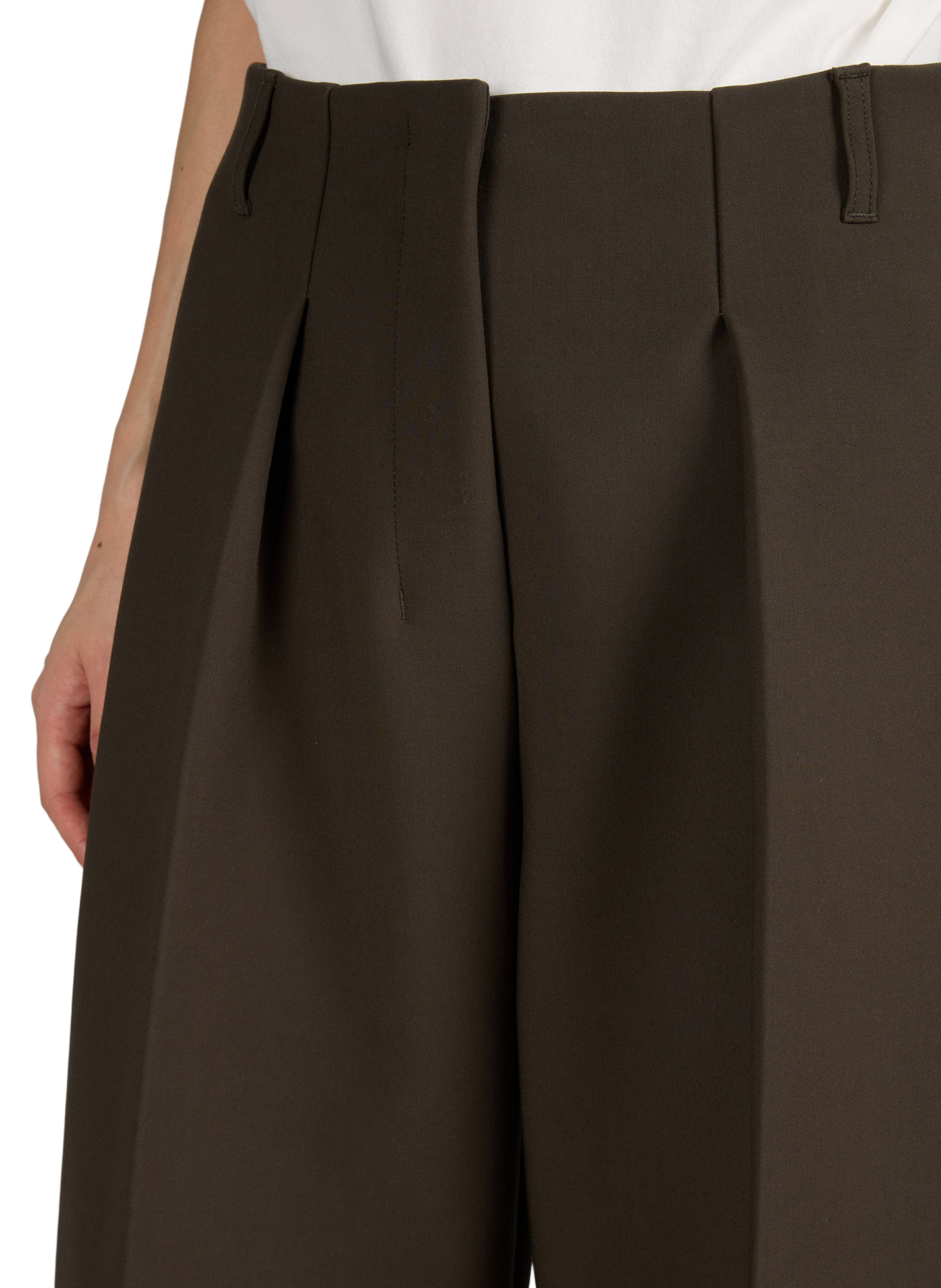 The Ovalo cotton blend trousers JACQUEMUS Khaki