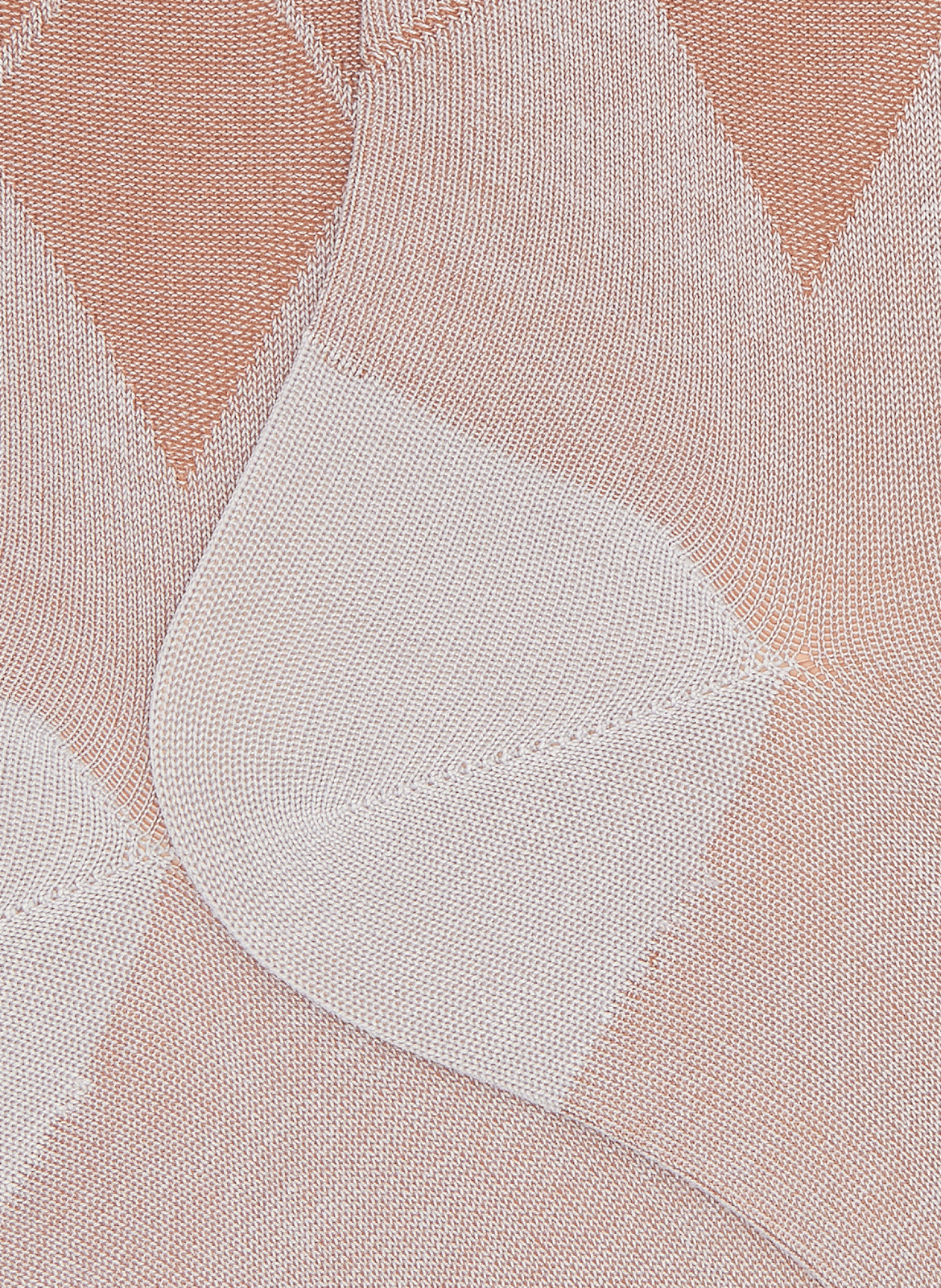 Mid-calf diamond patterned cotton blend socks DORÉ DORÉ Grey