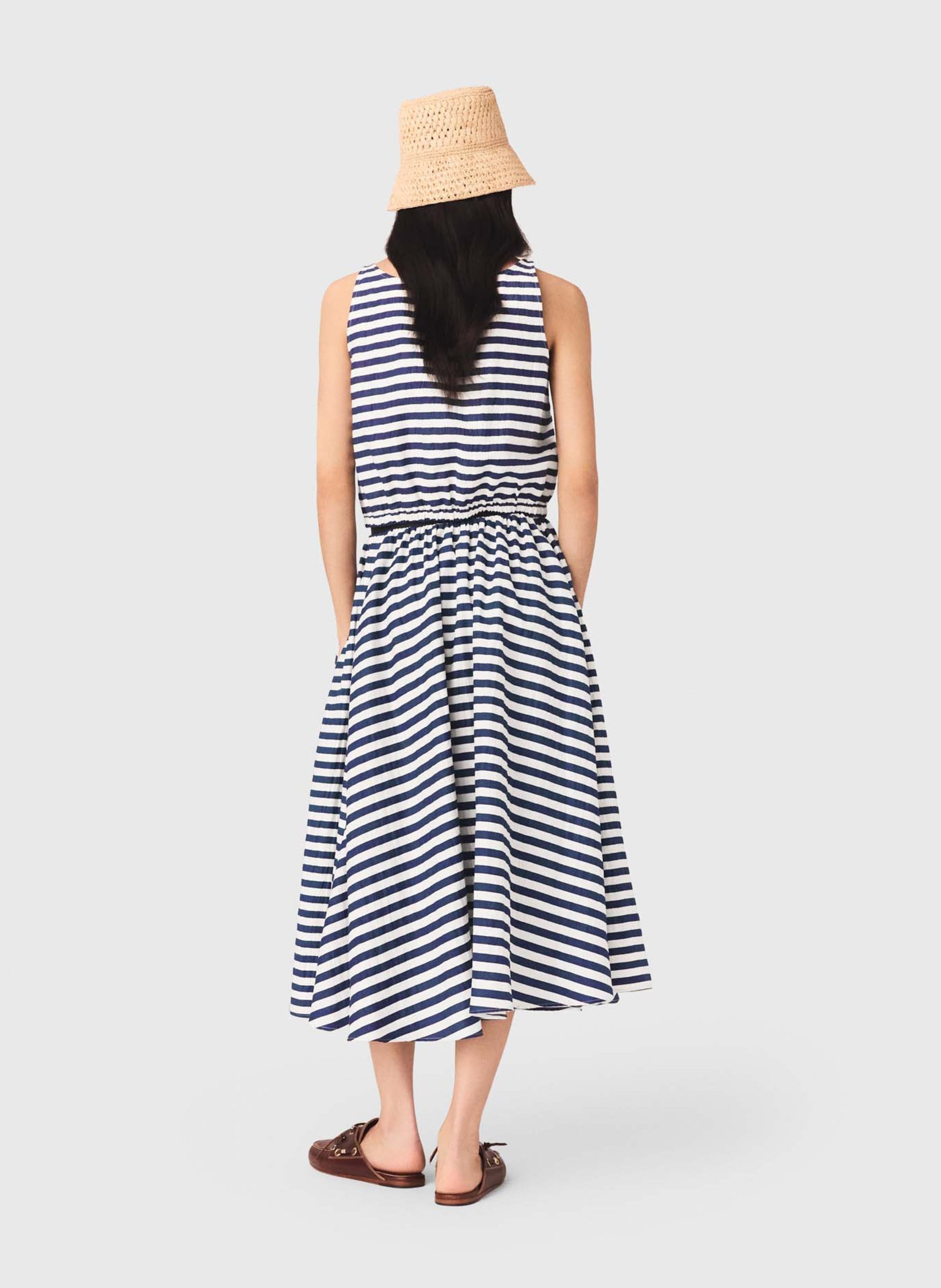 Top court droit col rond MAJE Blanc