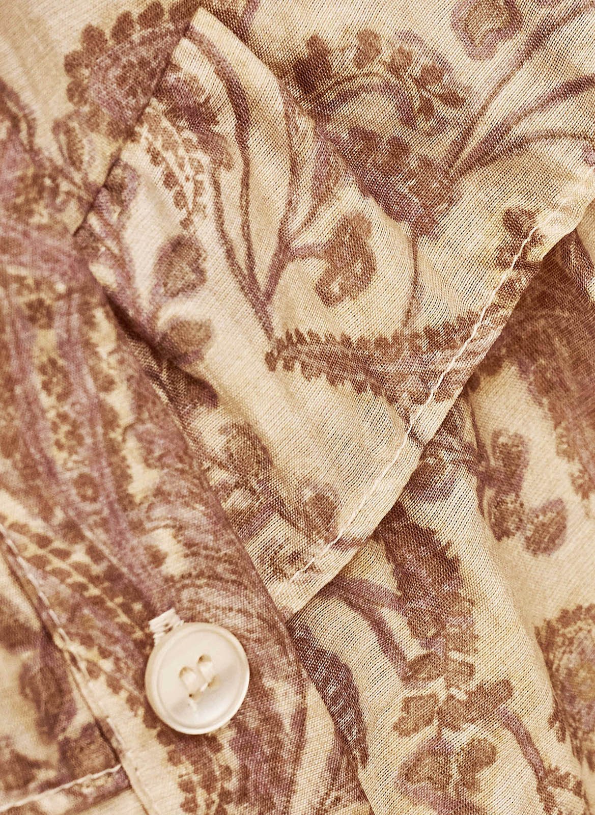 Blosue col rond imprimée tunella BA&SH Beige