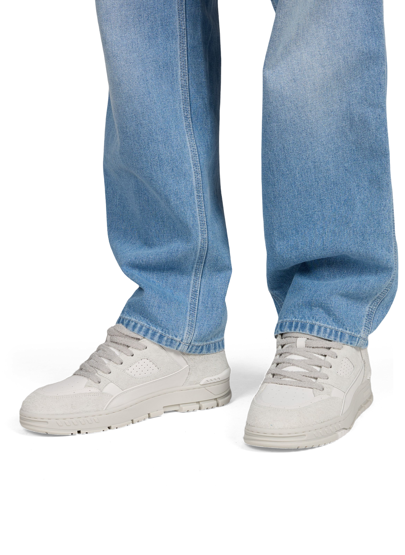 Textured Area Lo sneakers in mixed leather AXEL ARIGATO White