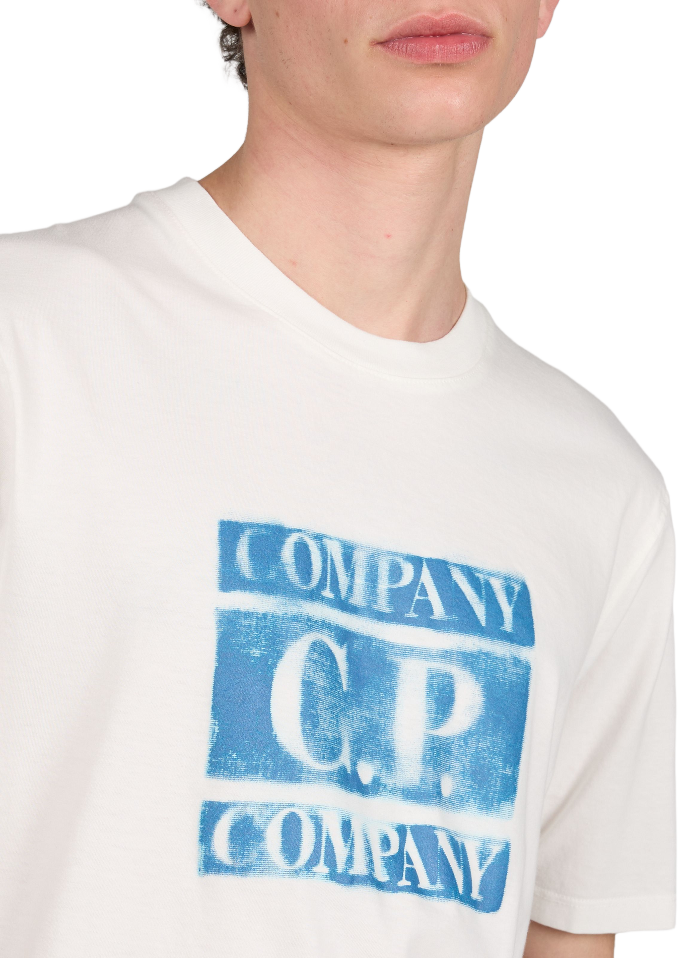 Cotton Logo T-shirt CP COMPANY White