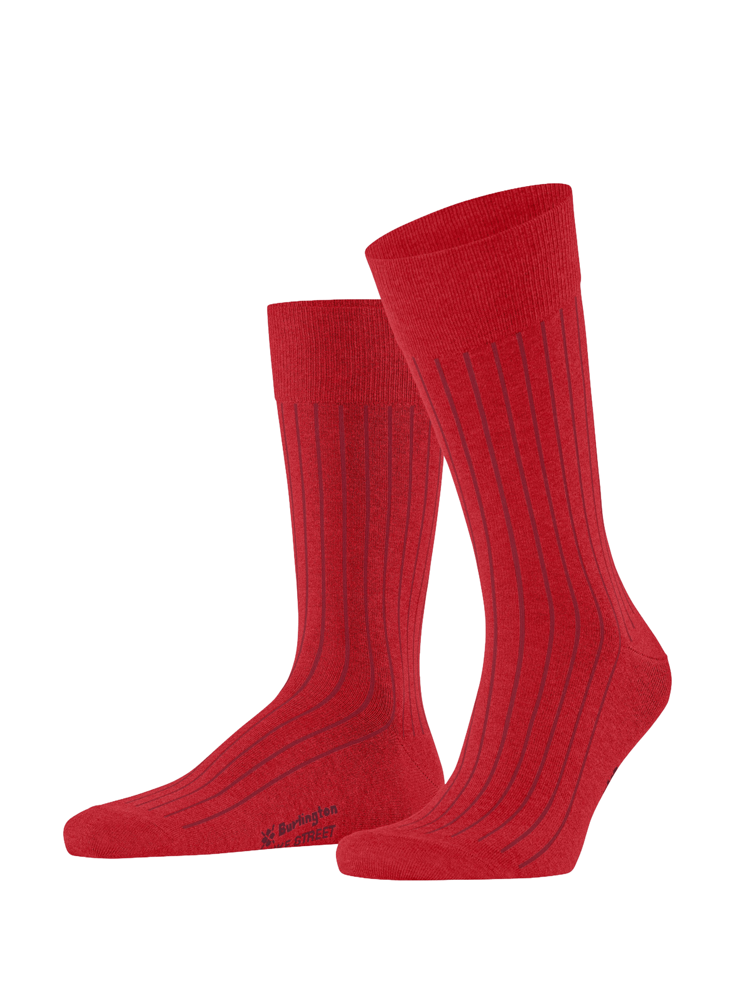Calcetines altos de algodón mezclado BURLINGTON Rojo