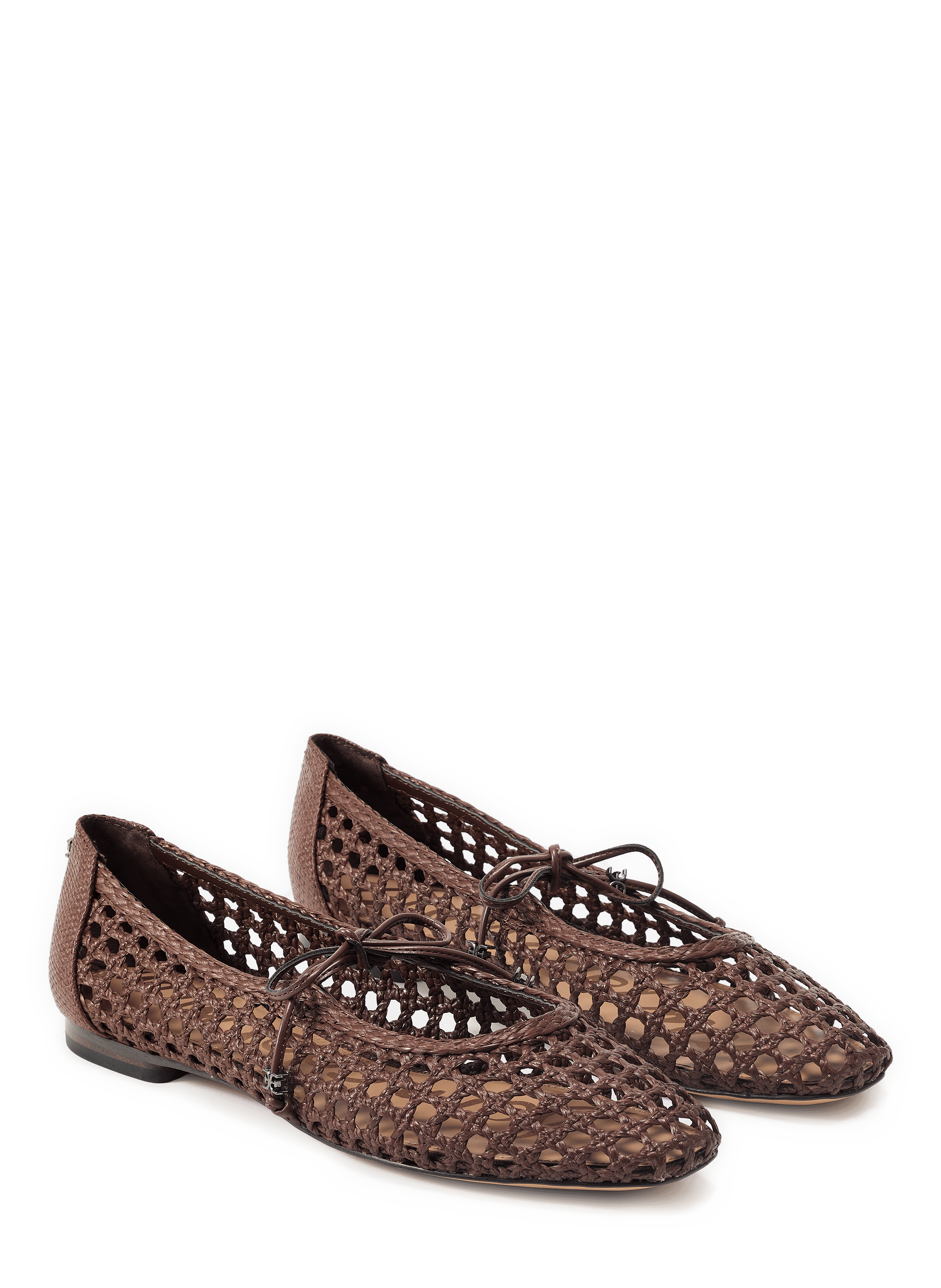 Woven and perforated Marcie ballet flats SAM EDELMAN Brown