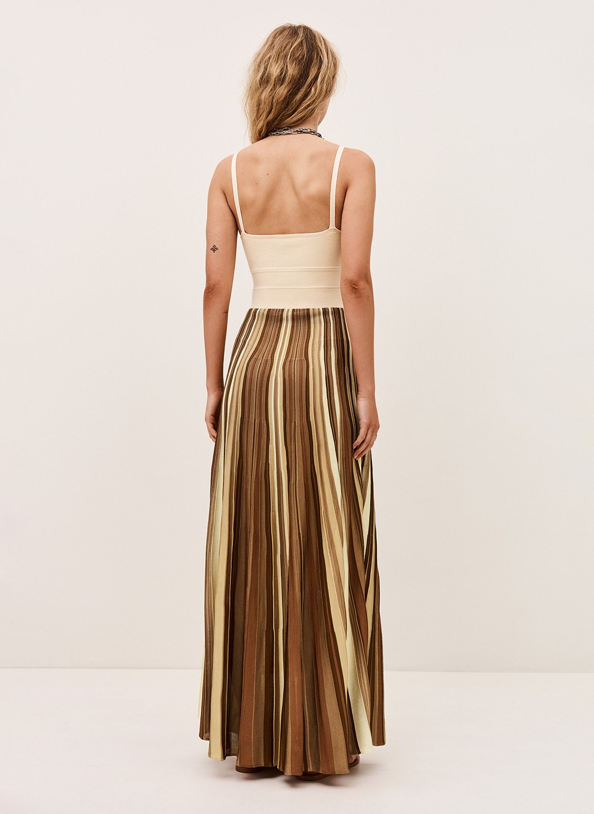 Robe longue encolure v atia BA&SH Multicolore